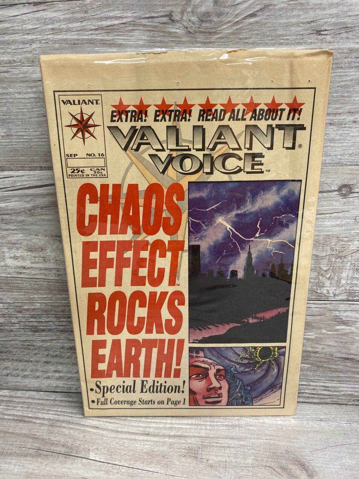 Valiant Voice Chaos Effect Rocks Earth Special Edition #16 Sept 1994 Comic Book