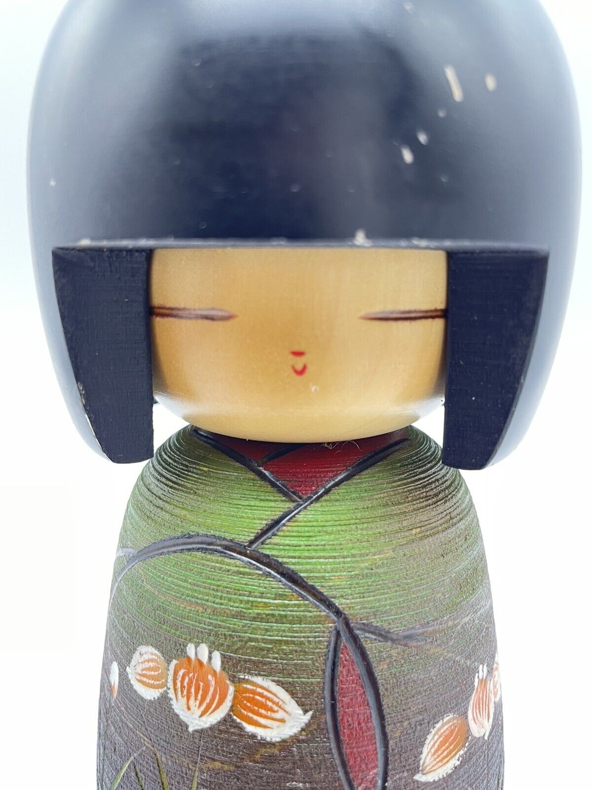 Vintage Sousaku (Creative) kokeshi japanese wooden doll by Masaki Fujiwara K024