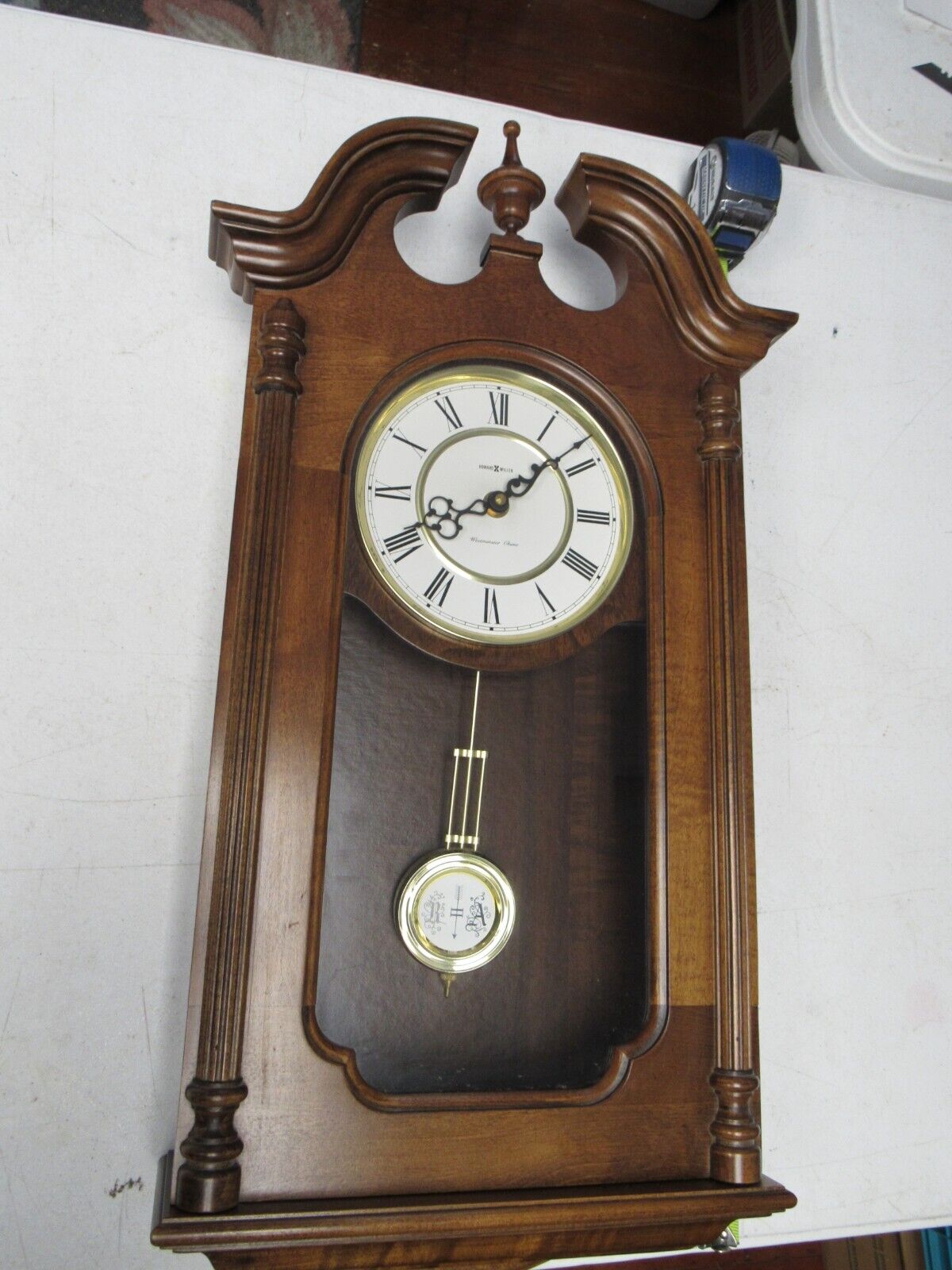 Howard Miller  Wall Clock # 612-697 Vintage Design  Pendulum Timepiece