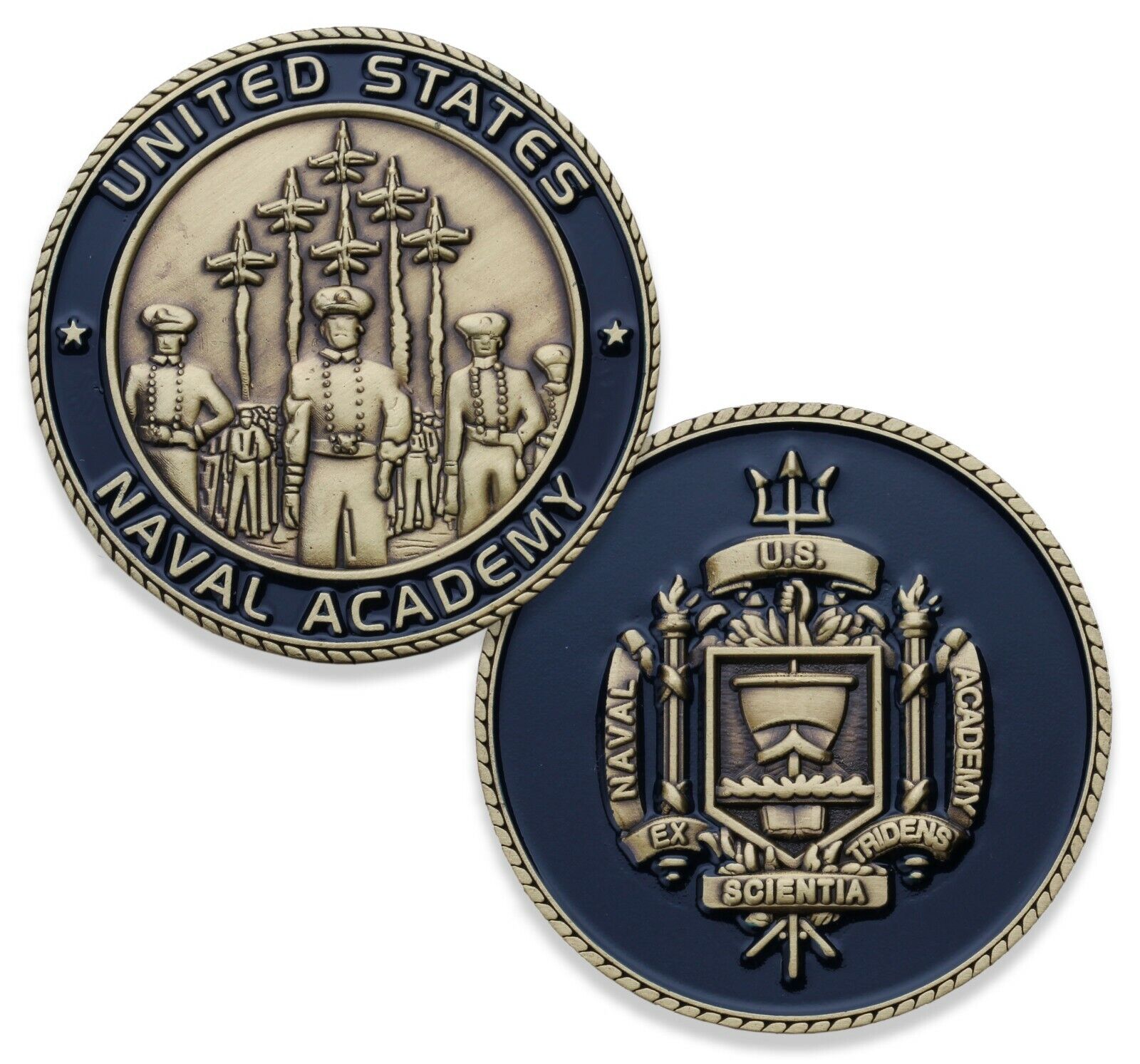 United States Navy Naval Academy Challenge Coin - Made by Coins For Anything