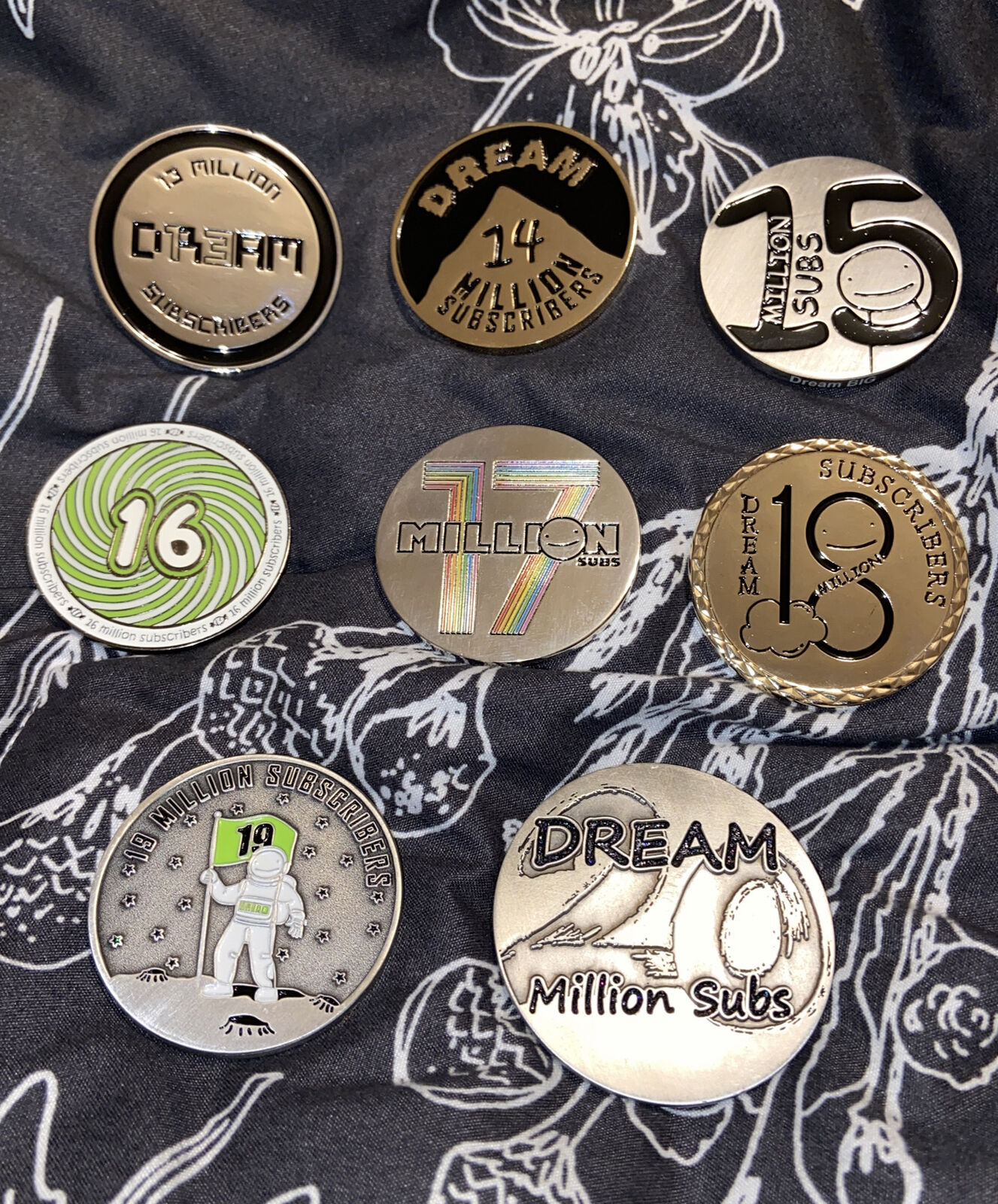 Dream DreamWasTaken Collectable Subscriber Coins 13 Million - 20 Million