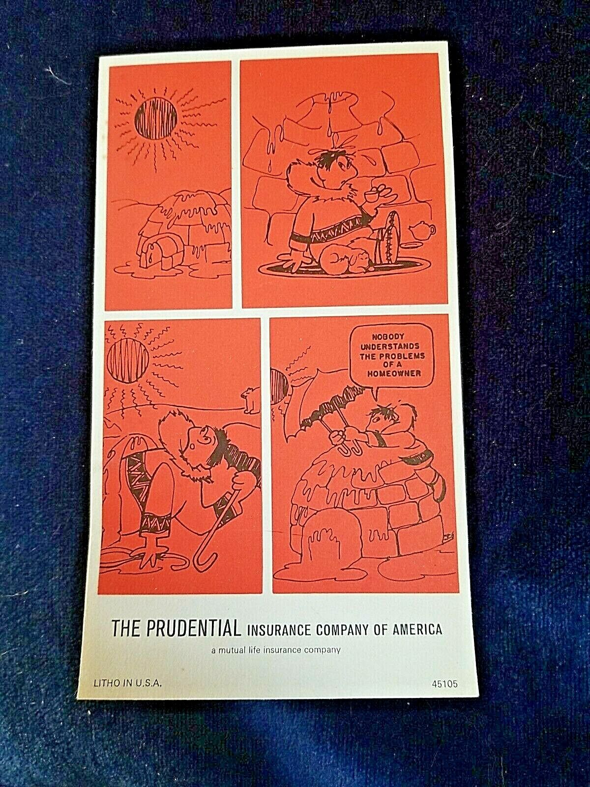 Vintage The Prudential Insurance Co of America Paper Tablet / Scratch Pad 4 x 7\