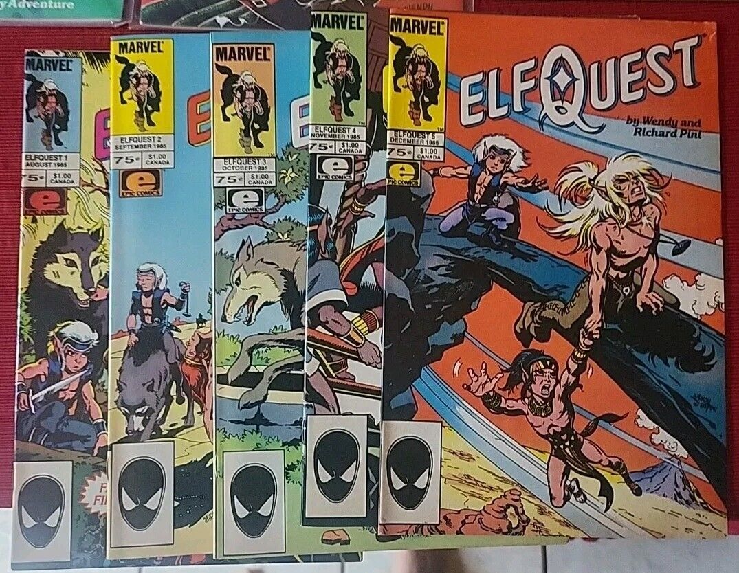 ElfQuest marvel comics 1-5 epic 1985 books skywise cutter twoedge