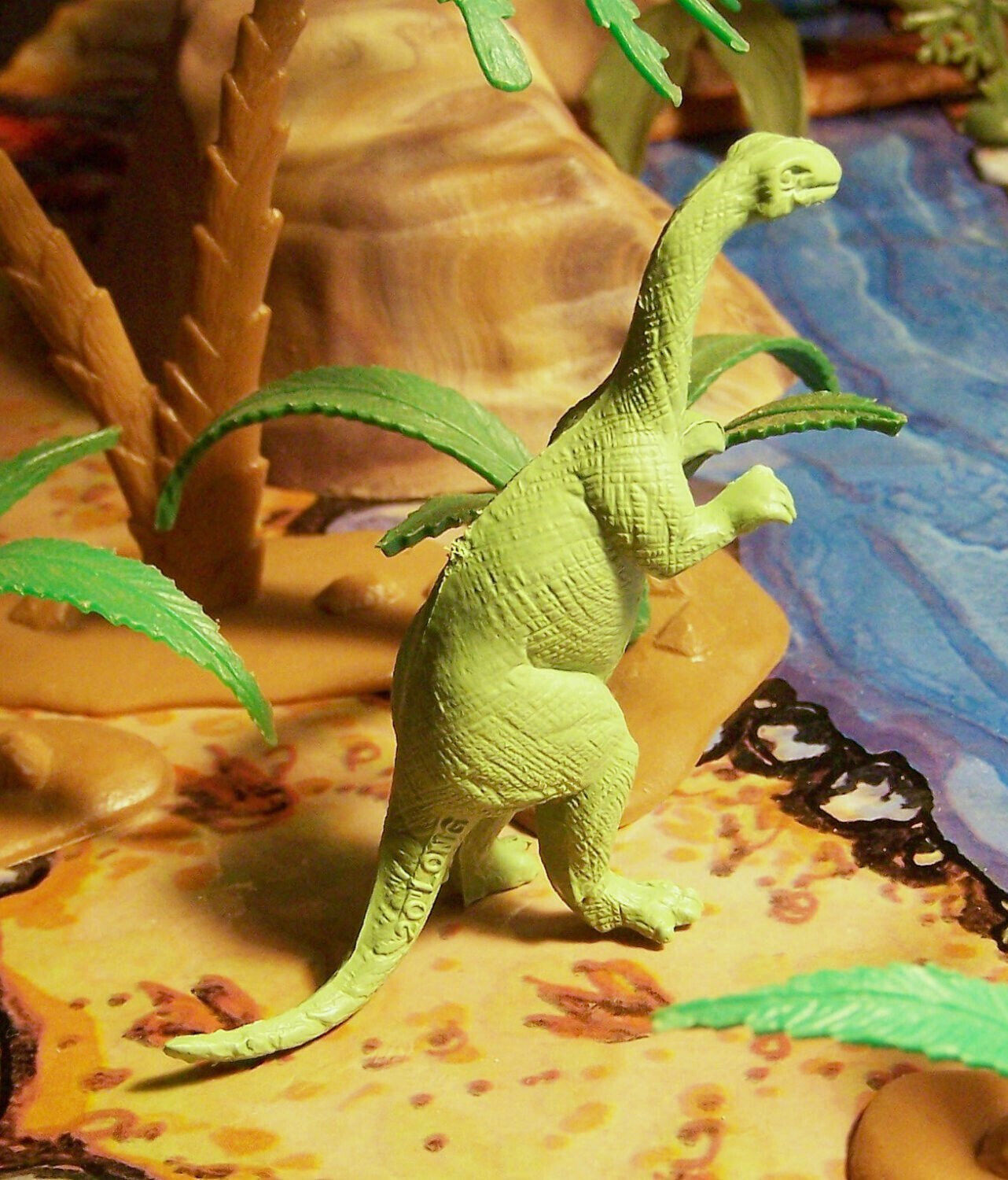 Marx 1955-1960s Type I Plateosaurus Dinosaur Light Green