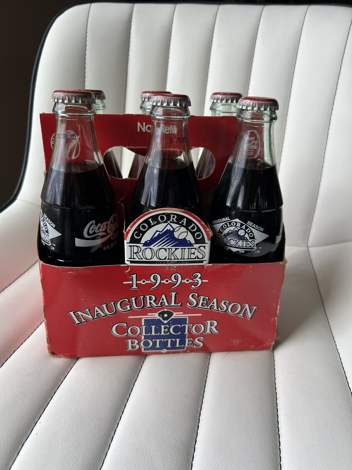 New 1993 Coca-Cola Commemorative 8oz Bottle: Colorado Rockies Inaugural Season