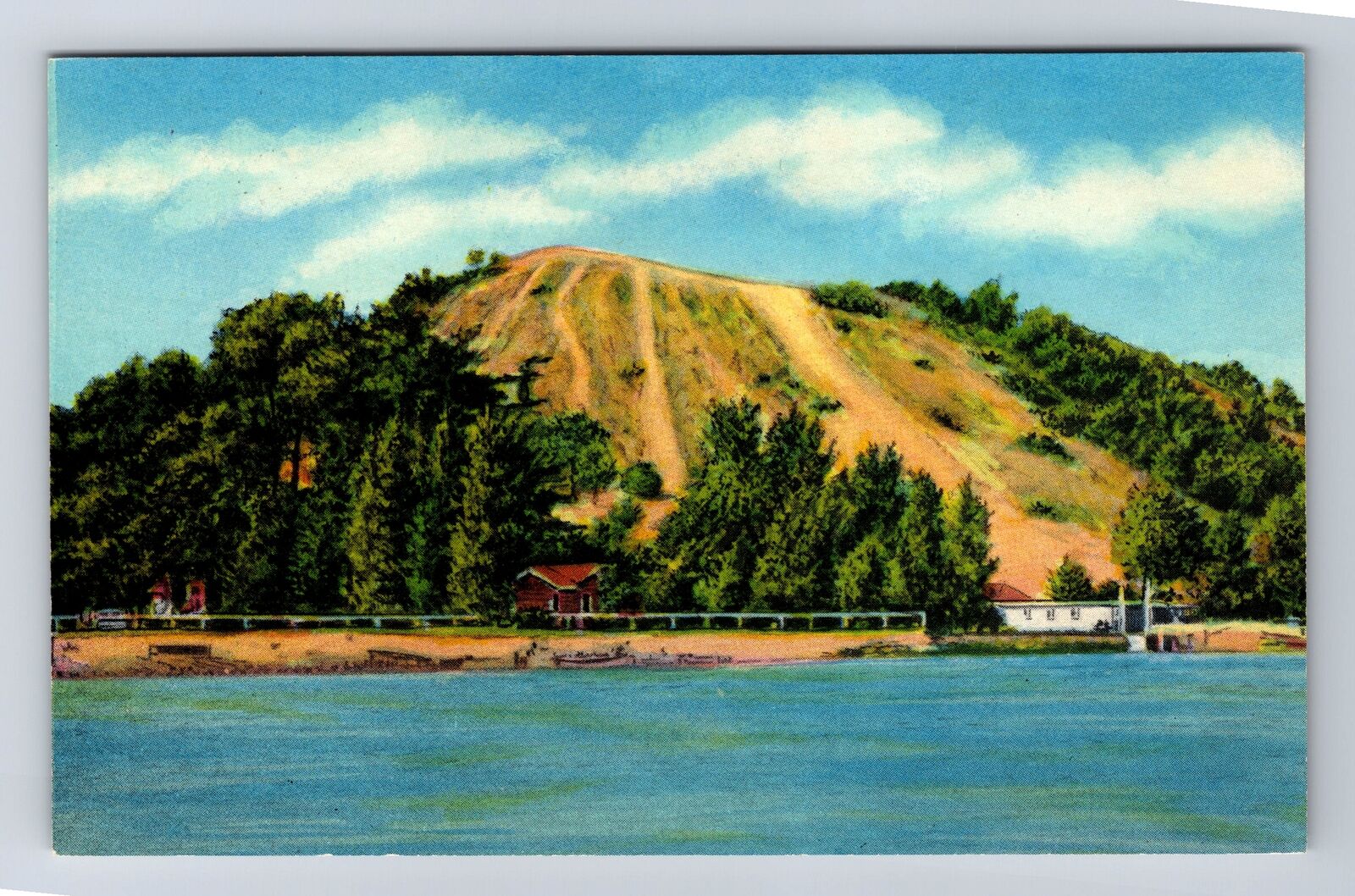 Muskegon MI-Michigan, Pigeon Hill, Antique, Vintage Postcard