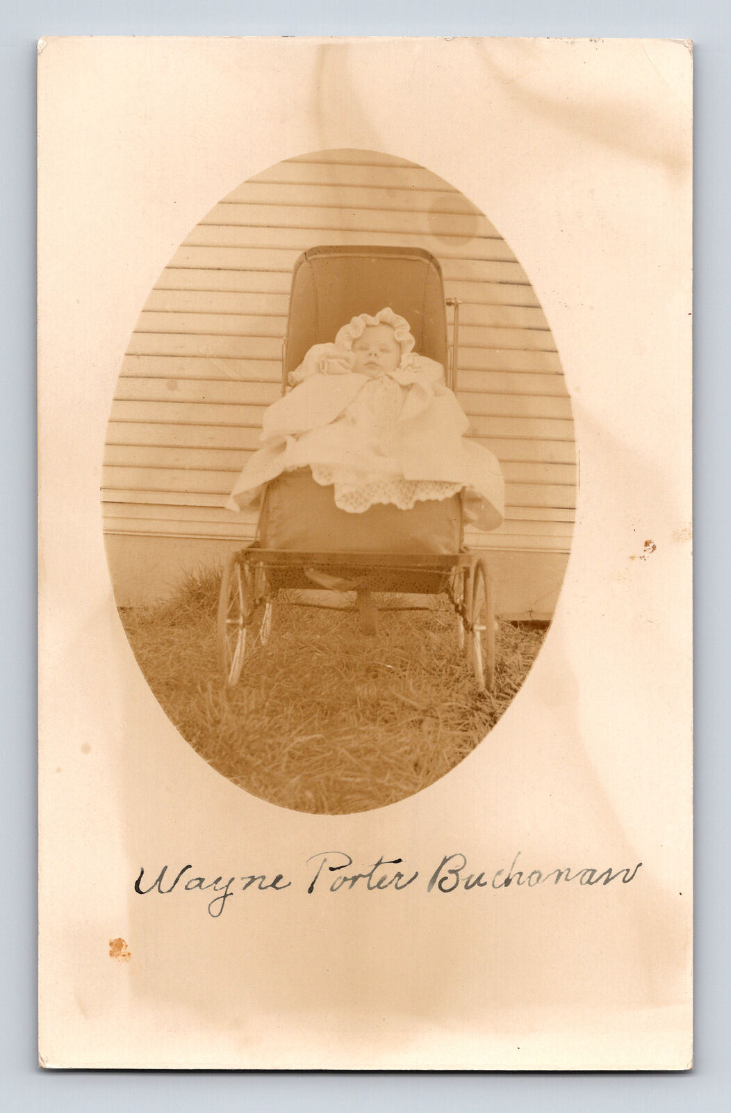 1911 RPPC Baby Portrait Wayne Porter Buchannan McMinnville OR Postcard