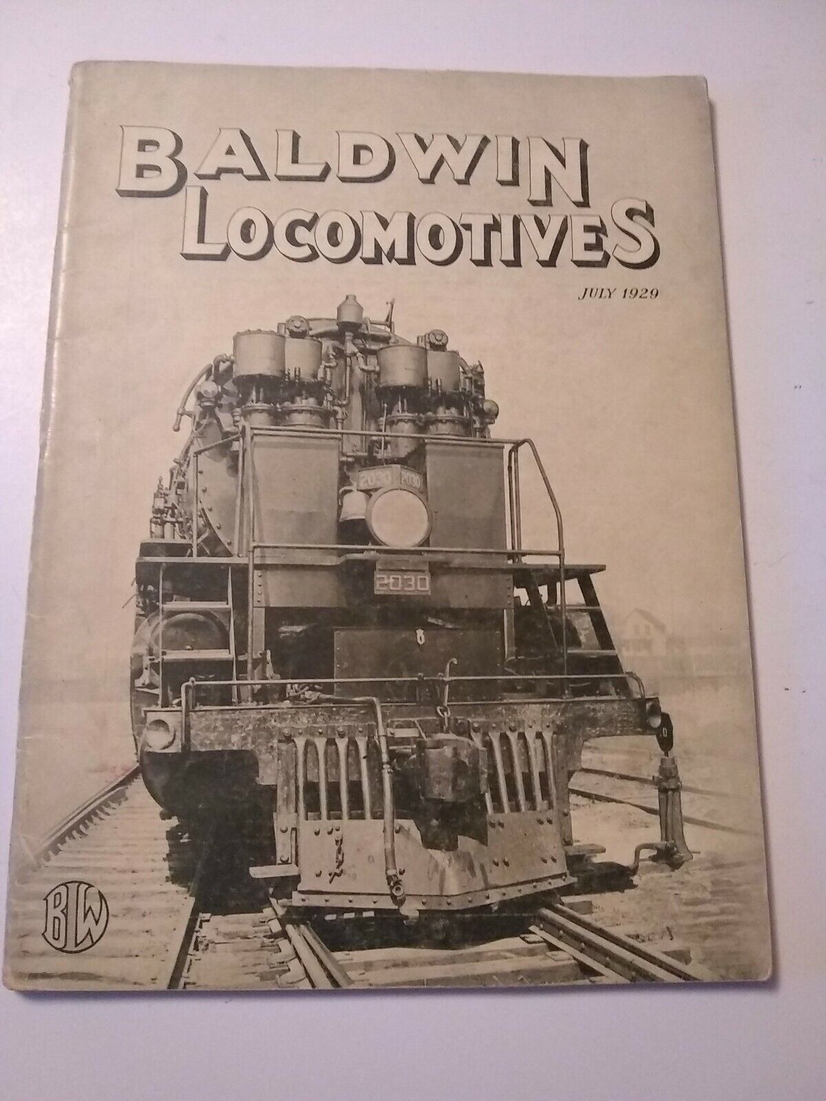 Baldwin Locomotives Magazine July 1929 Vintage Railroad
