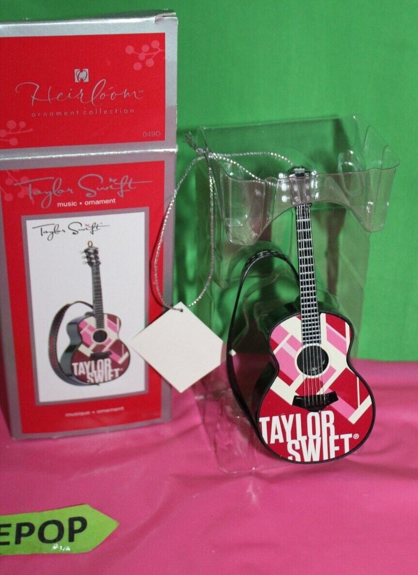 Carlton Heirloom Taylor Swift Signature Guitar Holiday Christmas Ornament 049D