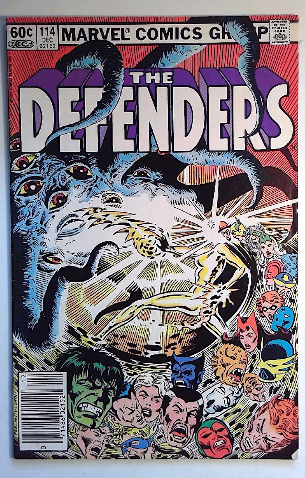 1982 The Defenders #114 Marvel Newsstand 1st Series 1st Print Comic Book
