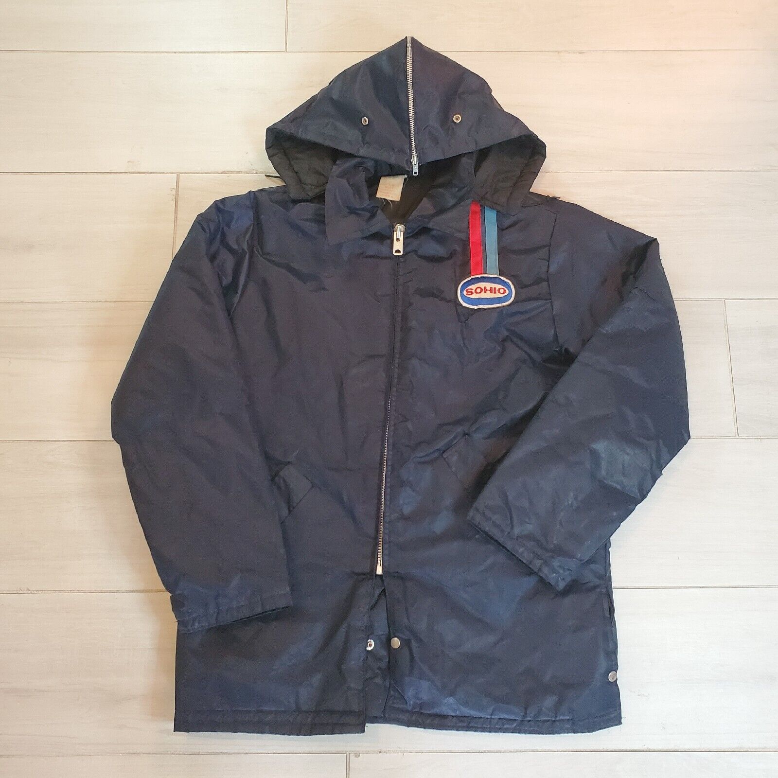 Vintage Sohio Oil Gas Service Uniform Jacket Men\'s Size Medium Rare Workwear 