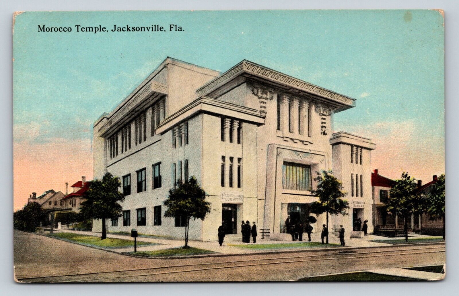 Morocco Temple Jacksonville, Florida FL VINTAGE Postcard