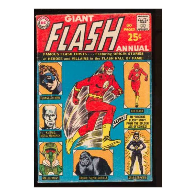 Flash Annual #1 1959 series DC comics VG+ / Free USA Shipping [d 