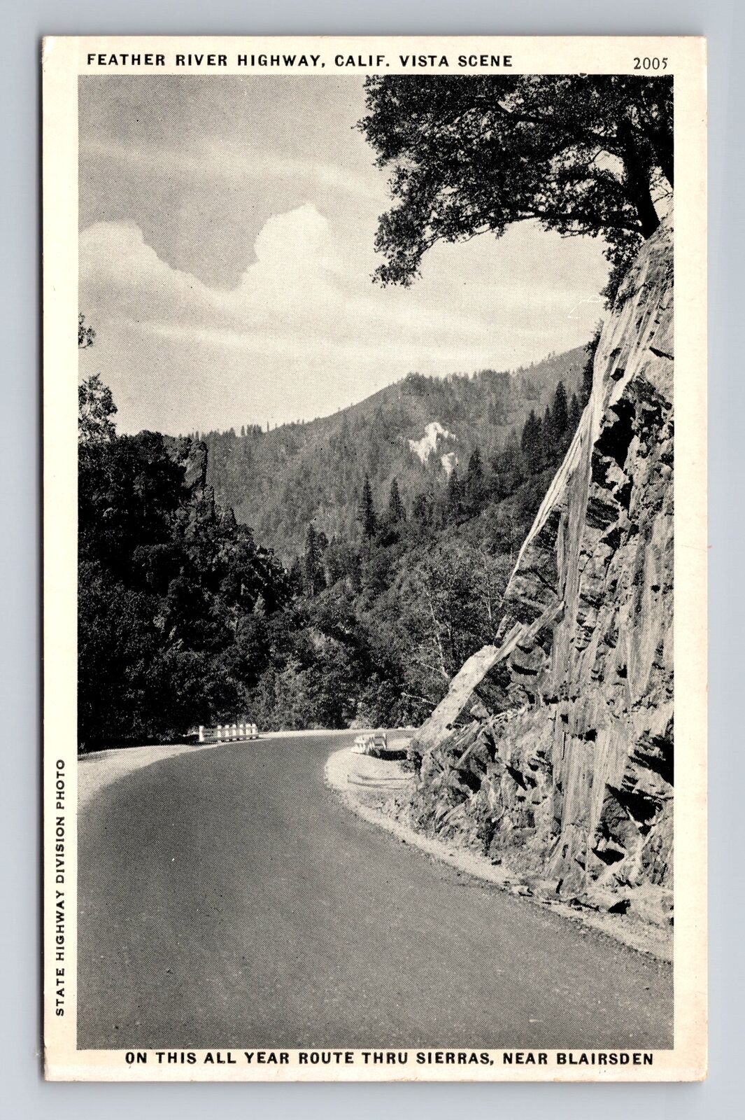 Blairsden CA-California, Feather River Highway, Antique, Vintage Postcard
