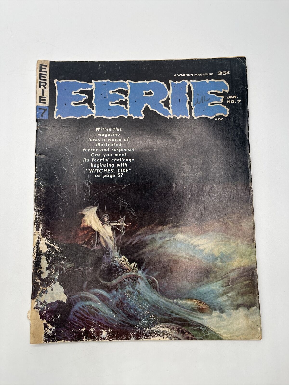 EERIE #7 FRAZETTA Cover 1967 Warren Horror Magazine, Ditko Art