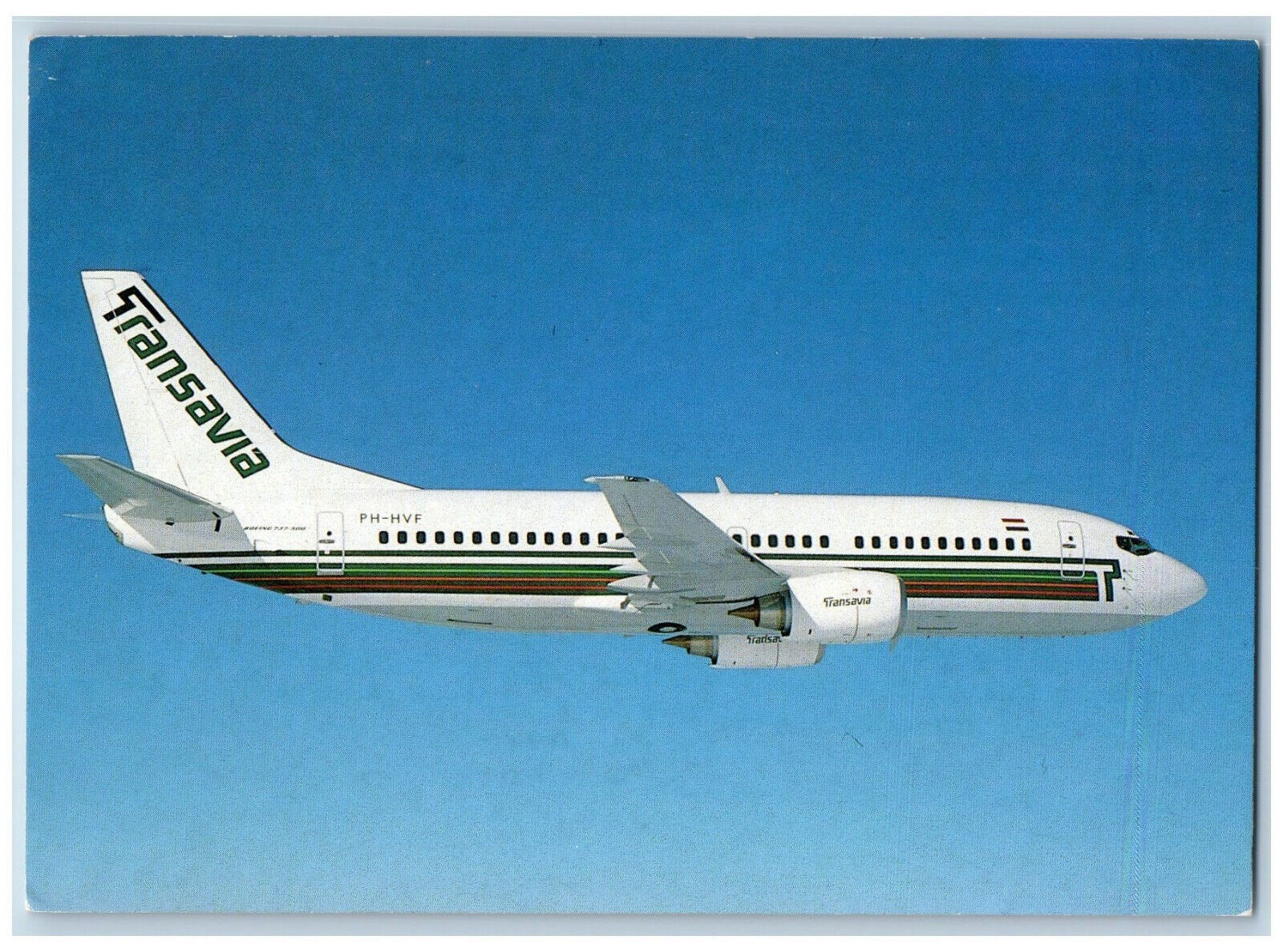 Netherlands Postcard Transavia PH-HVF Boeing 737-3K2 c1950's Unposted