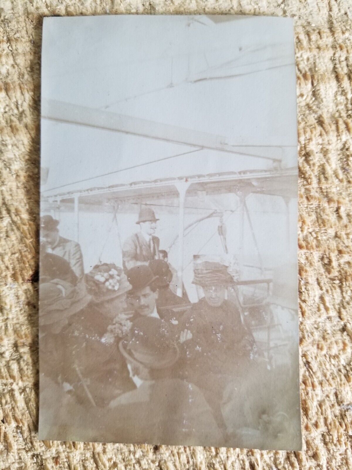 RETURN FROM CAPRI,ON BOARD OF SS REGINA ELENA.EARLY 1900'S RPPC*AR