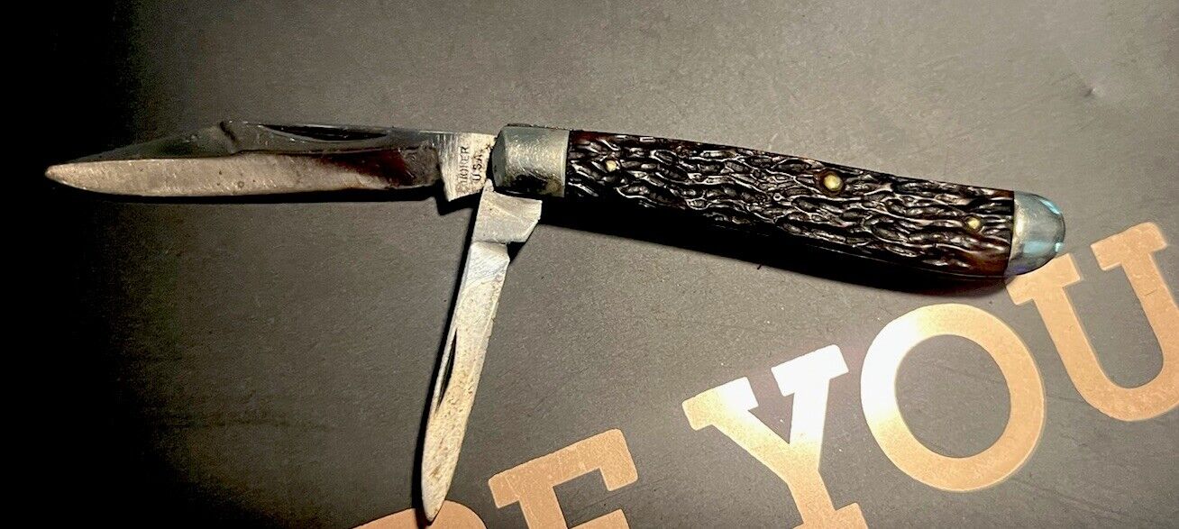Boker Bone Handel pocket knife, great condition Vintage ￼