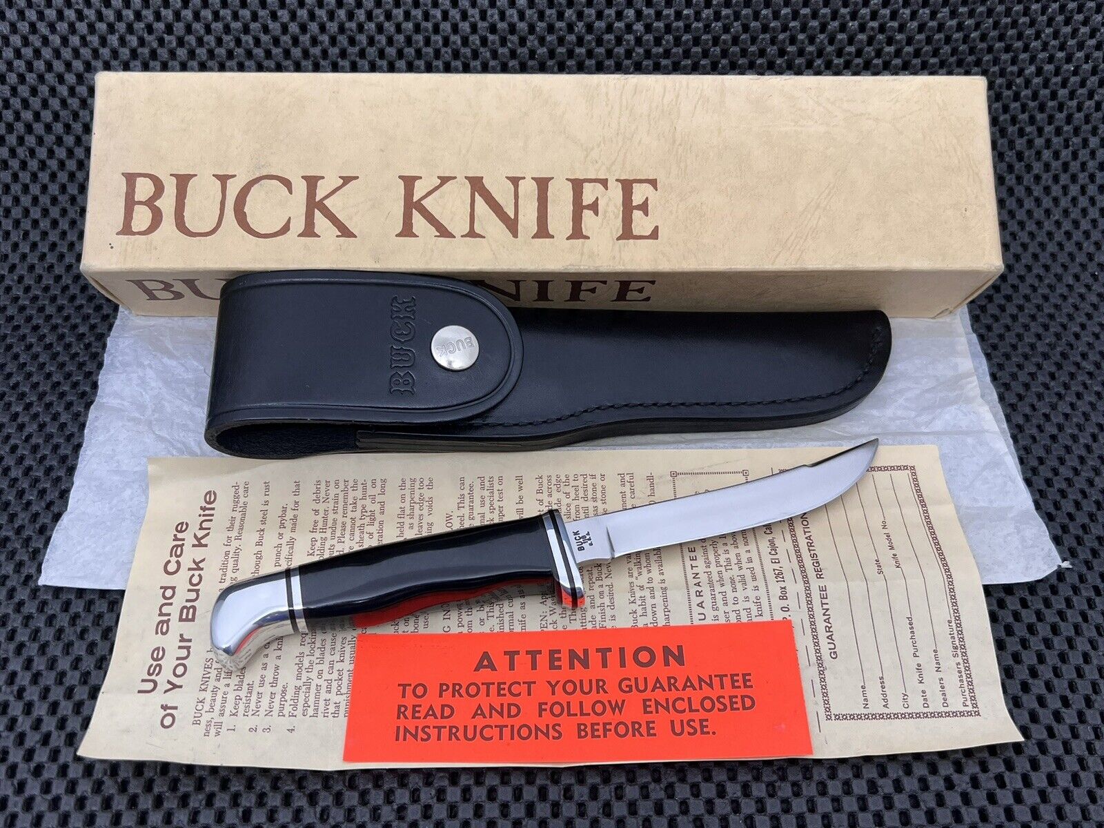 VINTAGE BUCK 118 PERSONAL HUNTING FIXED BLADE KNIFE