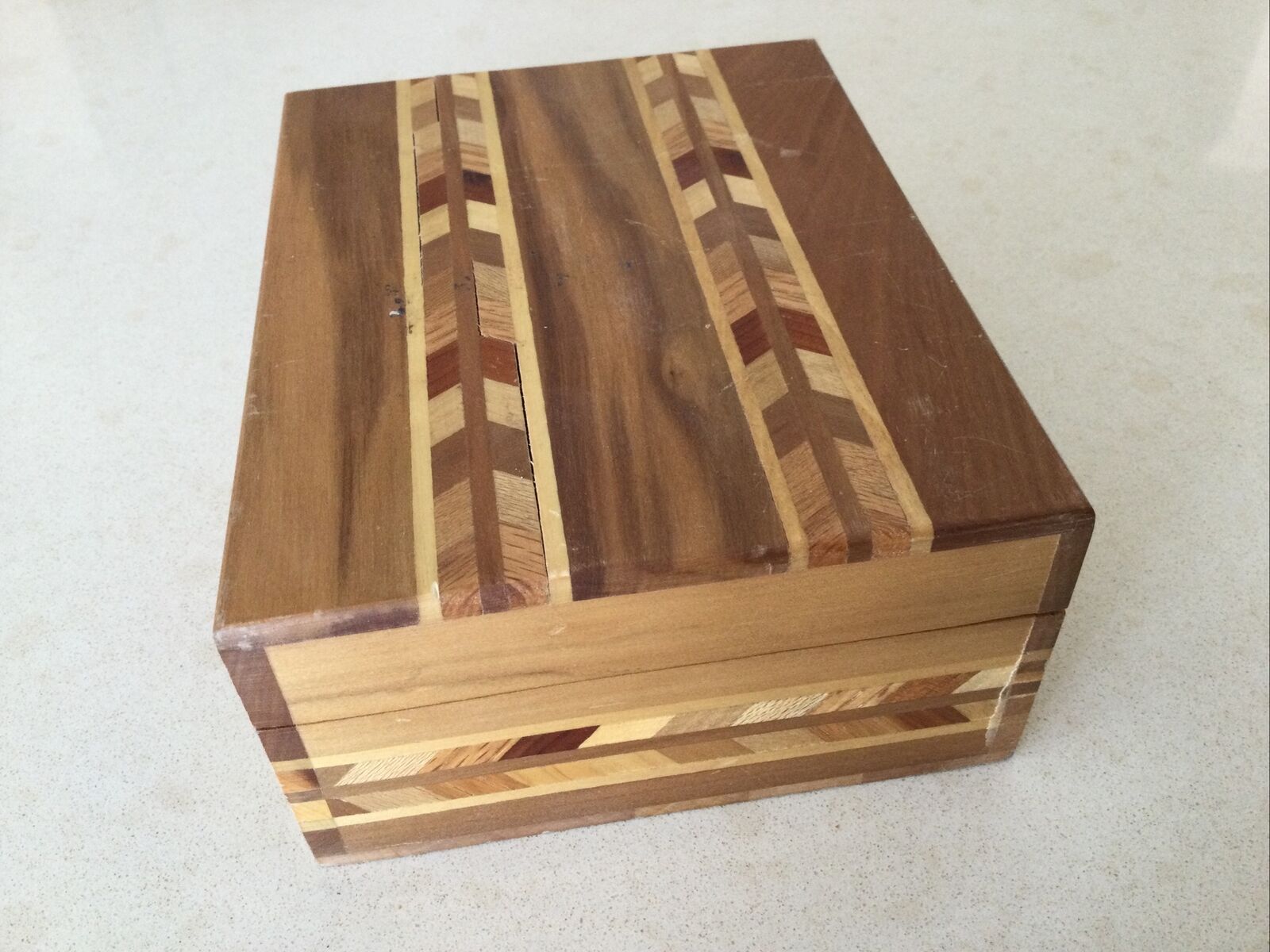 Vintage Cedar Wood Small Box.