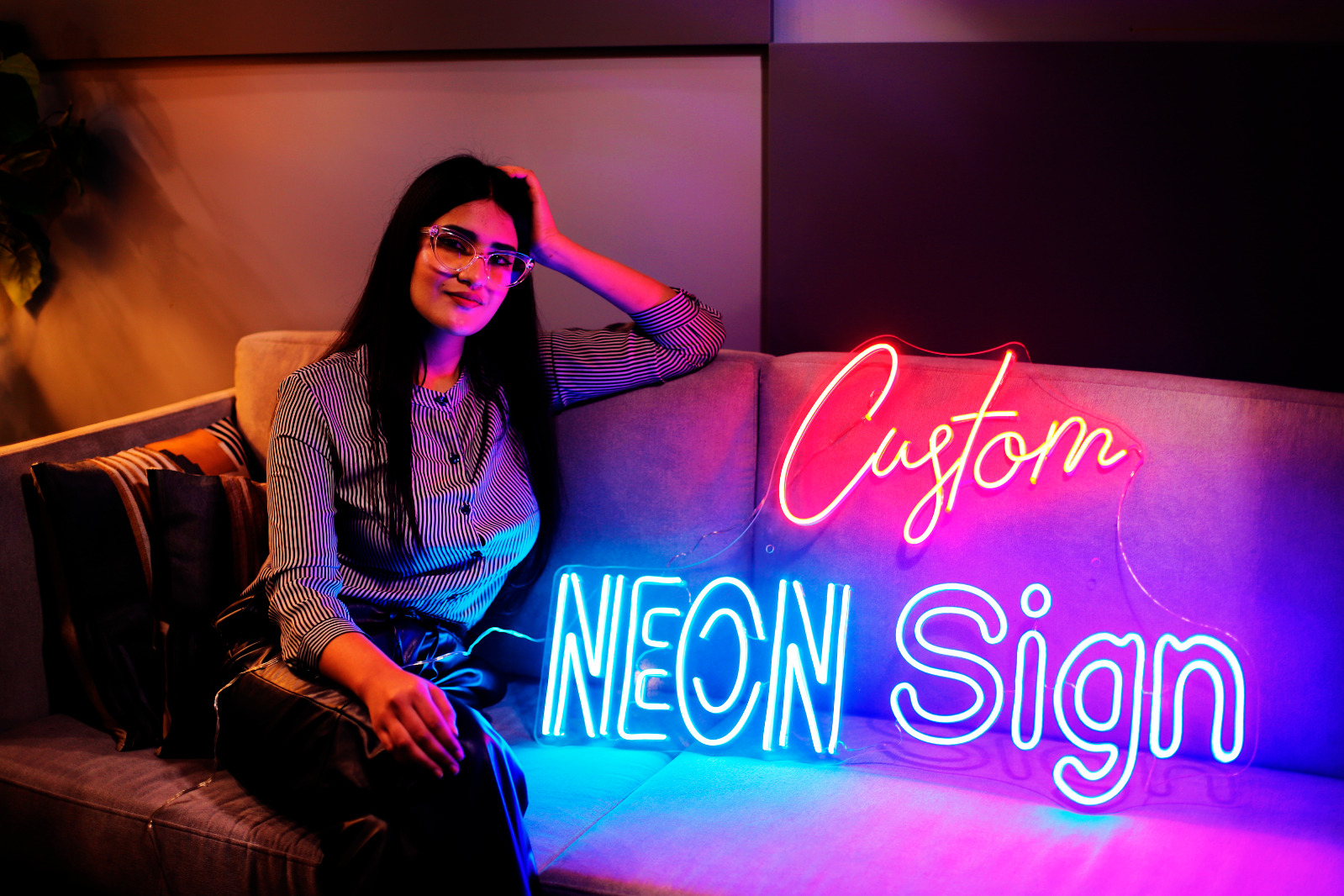 Custom Neon Sign LED Personalized for Wall Decor, Acrylic neon light sign custom