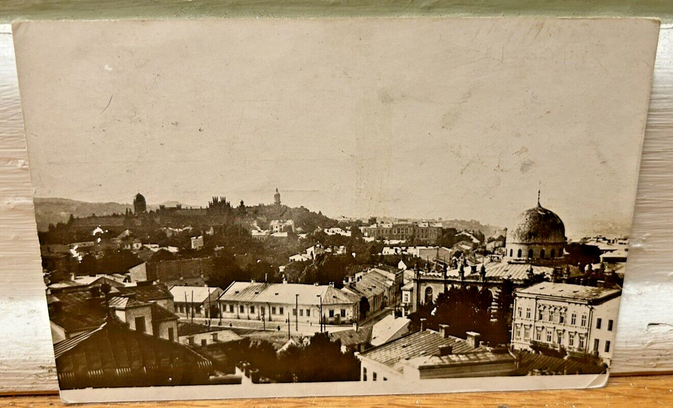 Antique Jewish Postcard Rare Judaica Czernowitz Synagogue Pre WWII Ukraine Look