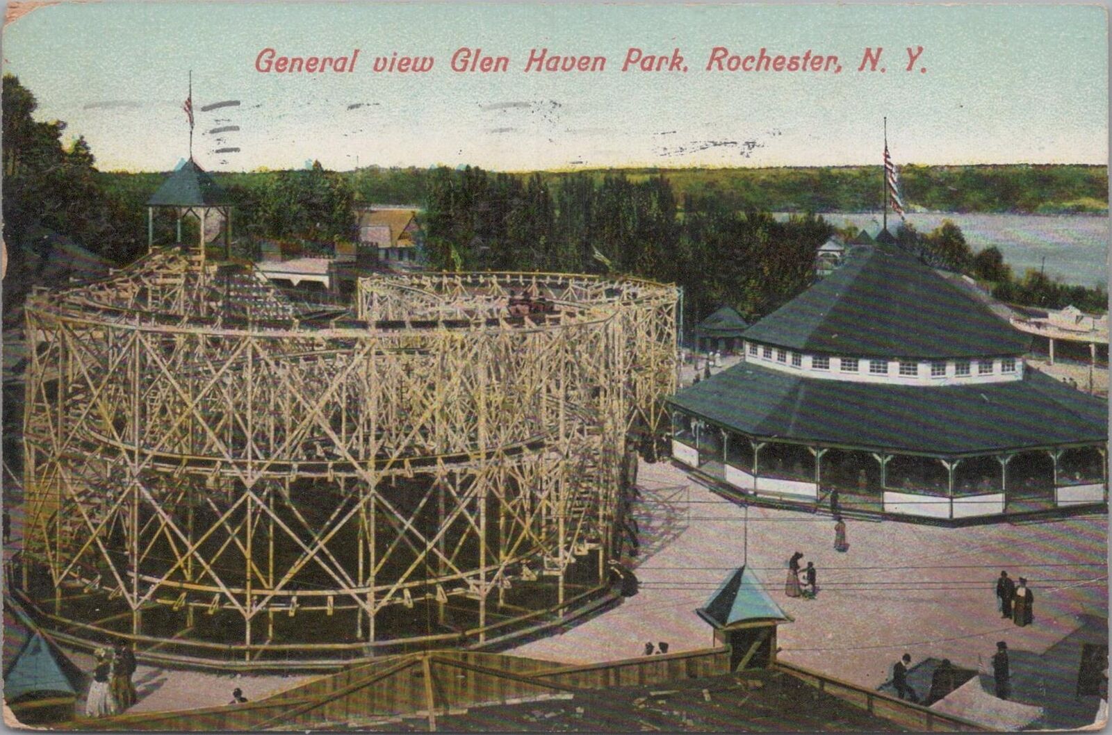 Postcard General View Glen Haven Park Rochester NY 