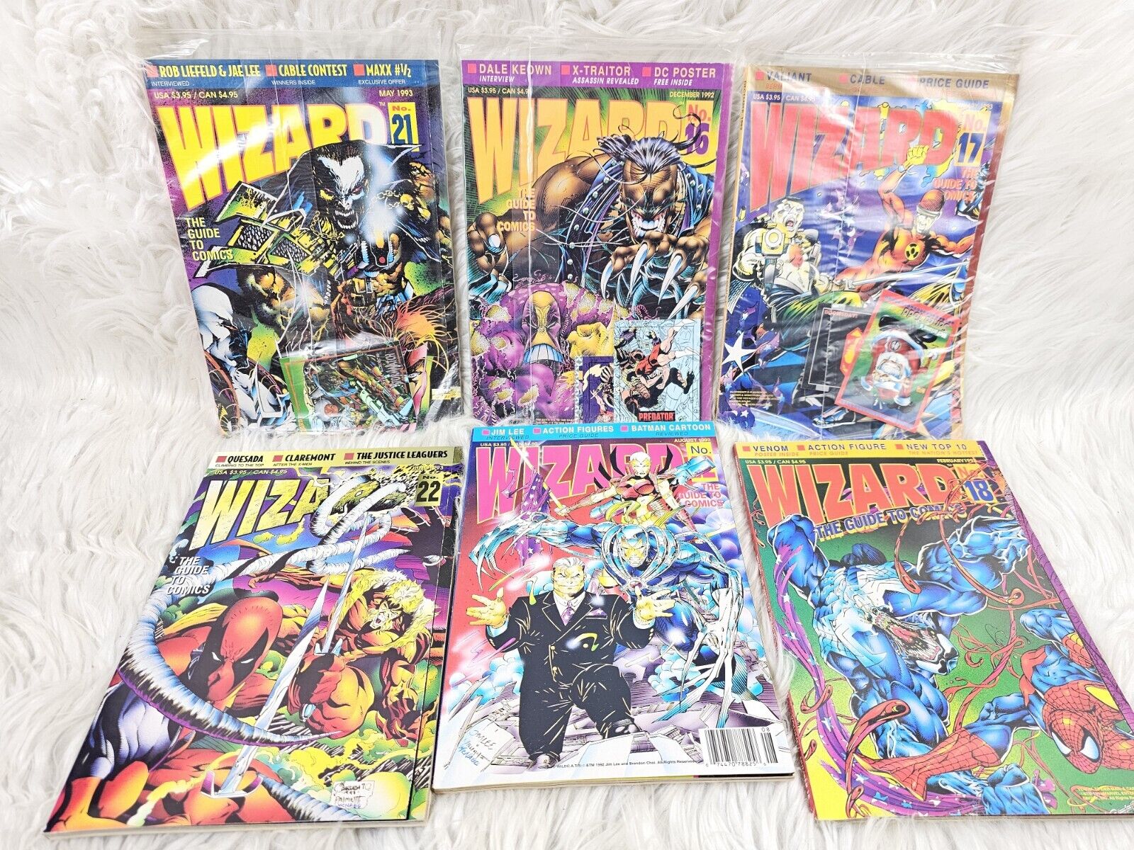 1993-1995 Wizard Magazine Lot Of 6 Comics Guide