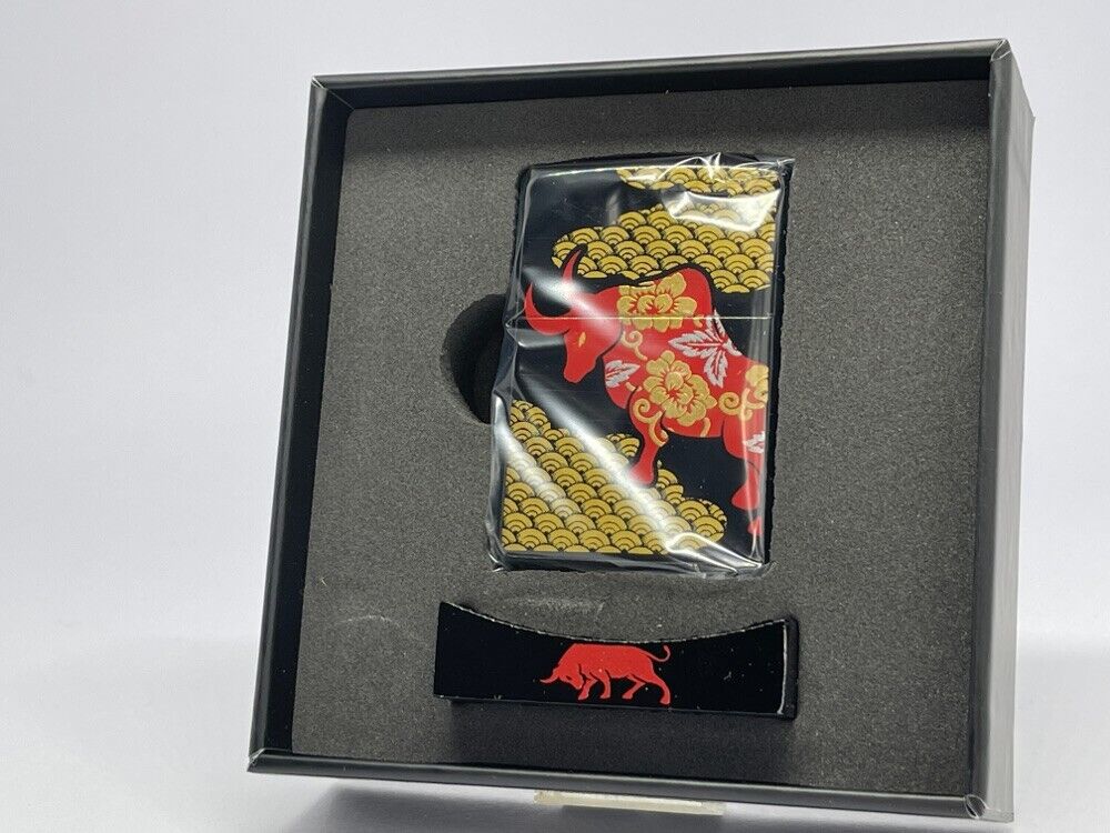 Zippo Oil Lighter Asia Limited 2021 Cow Japan
