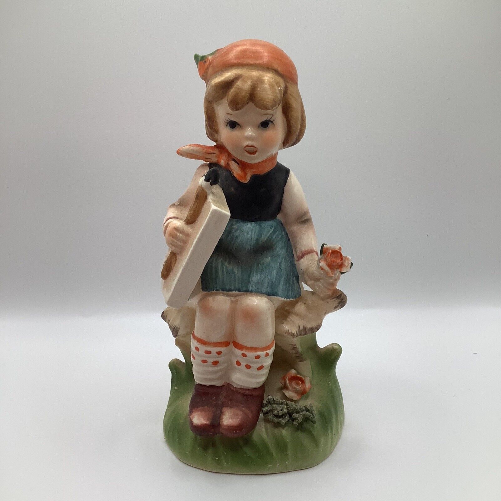 Vintage Royal Crown Little Artist Handcrafted Porcelain Figurine 6” H