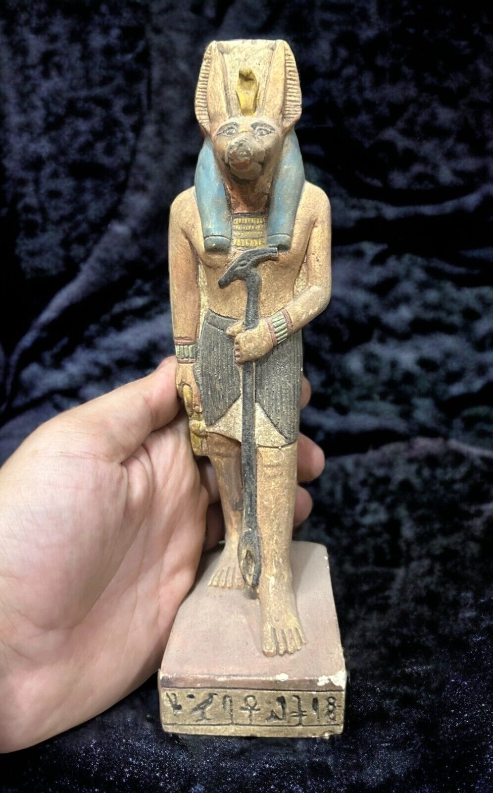 Anubis Statue Rare Ancient Egyptian Antique God of The Underworld Pharaonic BC