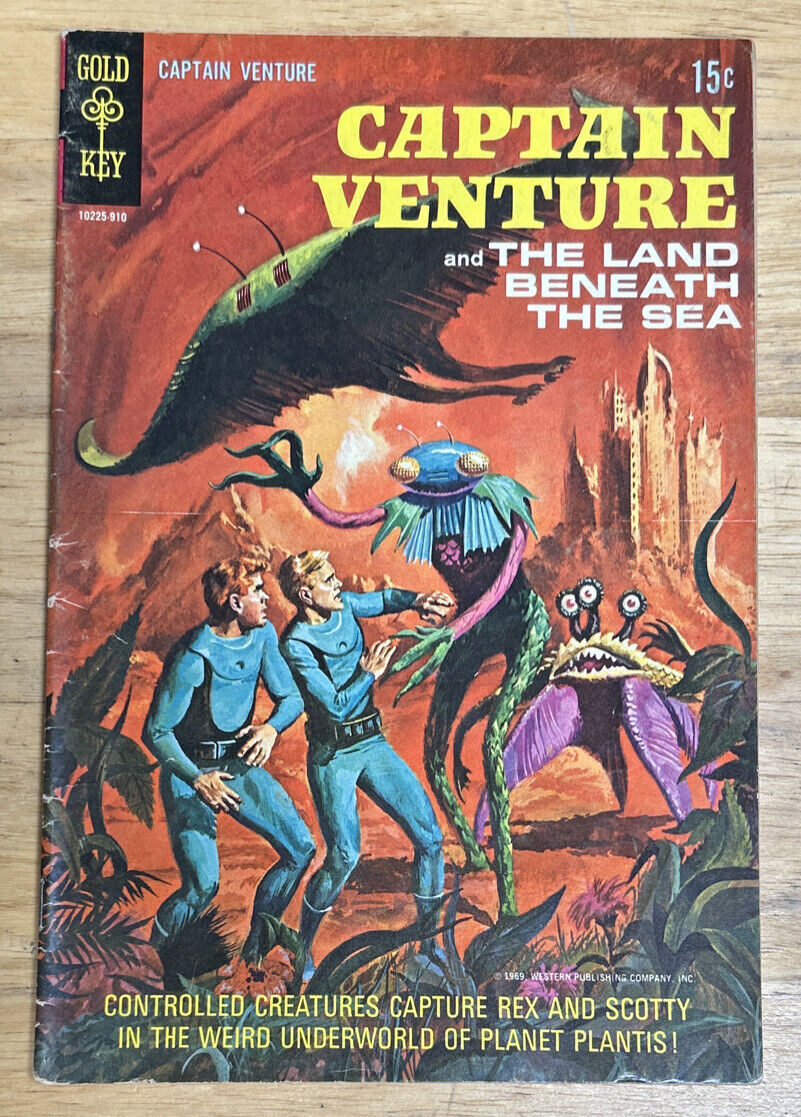 Captain Venture and Land Beneath The Sea Comic Book #2 (Gold Key 1969) Low-Grade