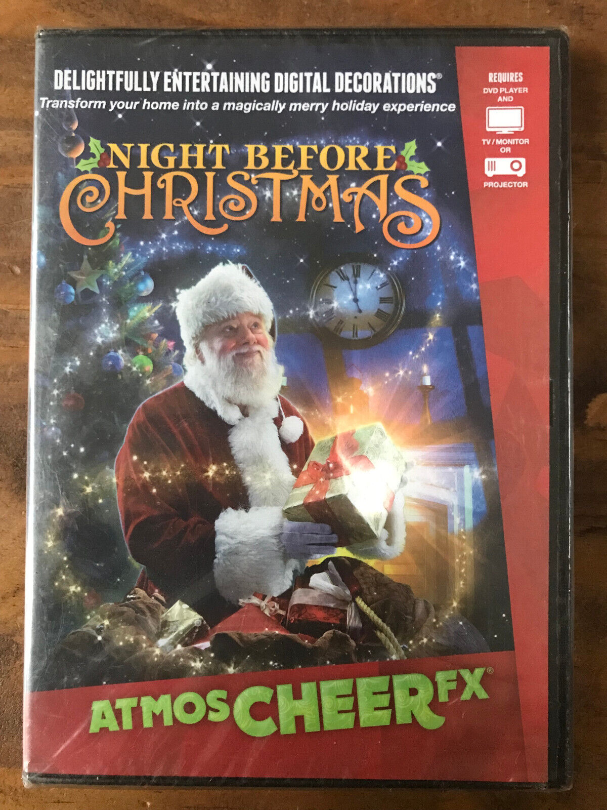 AtmosFX Night Before Christmas Digital Decorations DVD for Christmas Holiday Pr