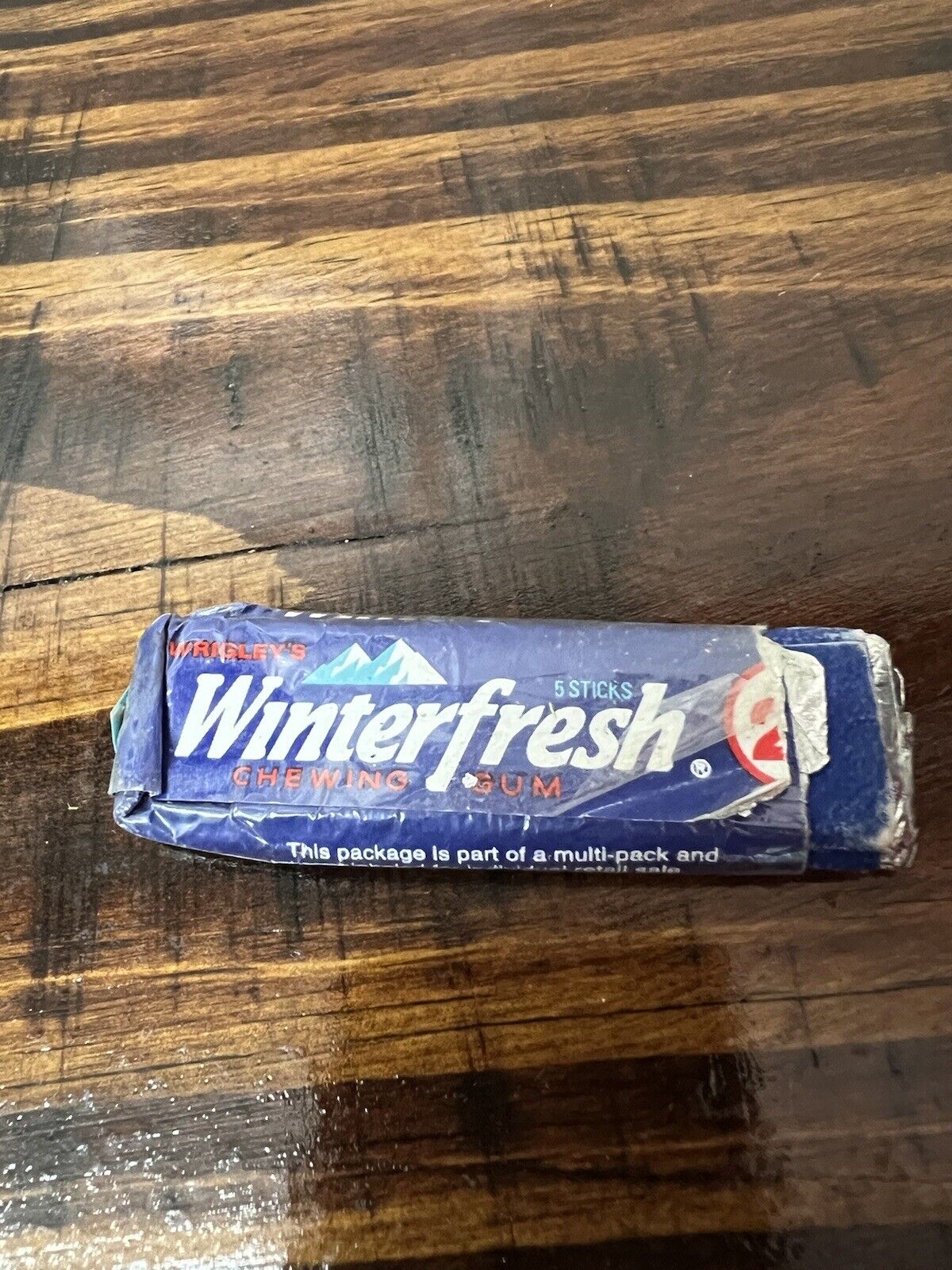 VTG Winterfresh Gum Wrapper Packaging Prop Memento 25 Cents Wrigley’s Chewing