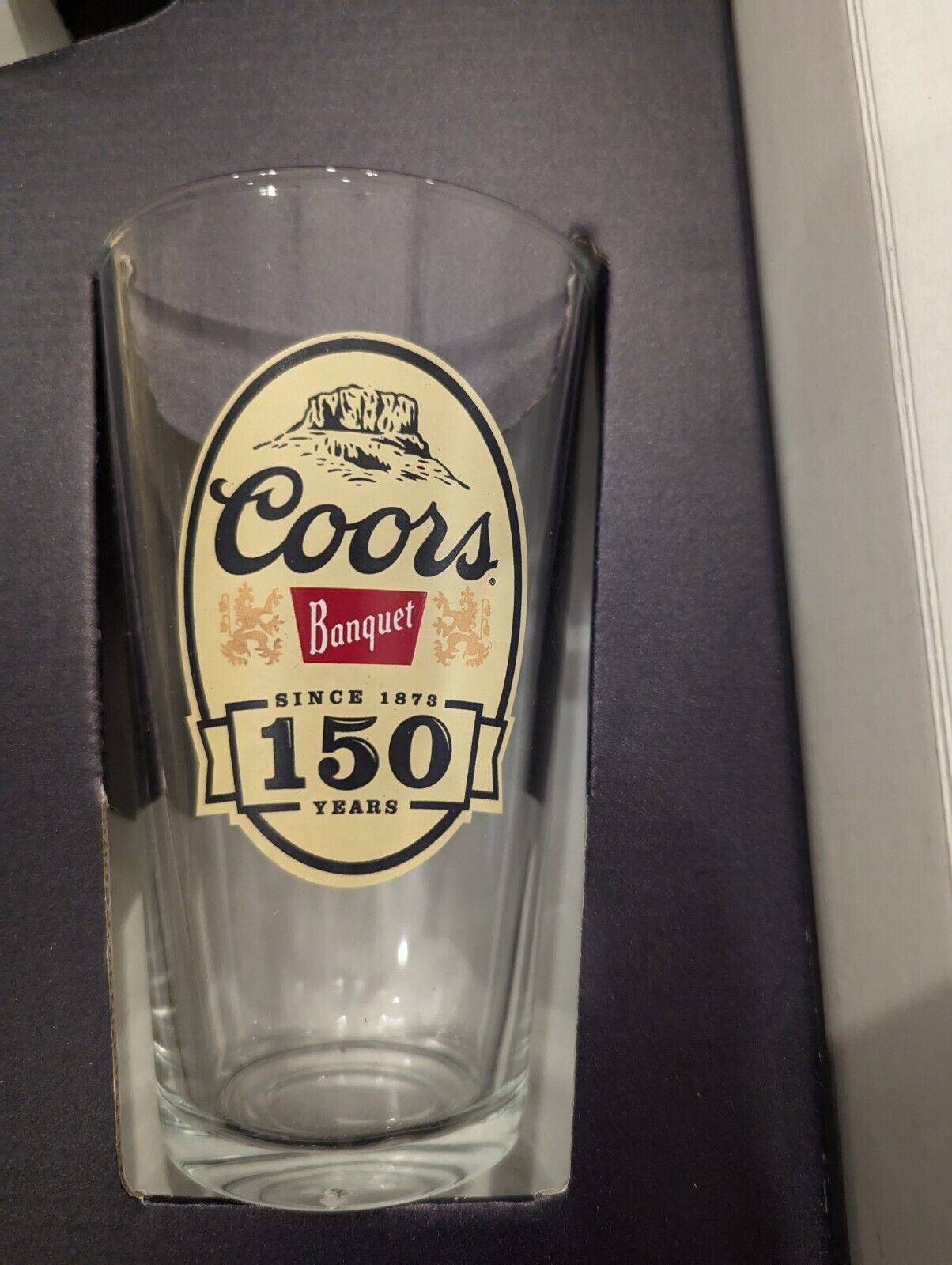 Coors-Banquet Anniversary Pint Glass 150 years