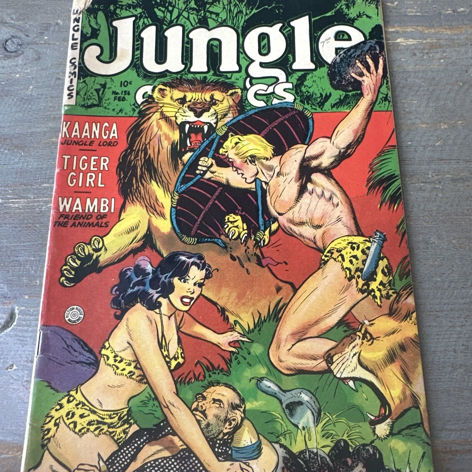 Jungle Comics #156 Golden Age Vintage Fiction House Comic 1953