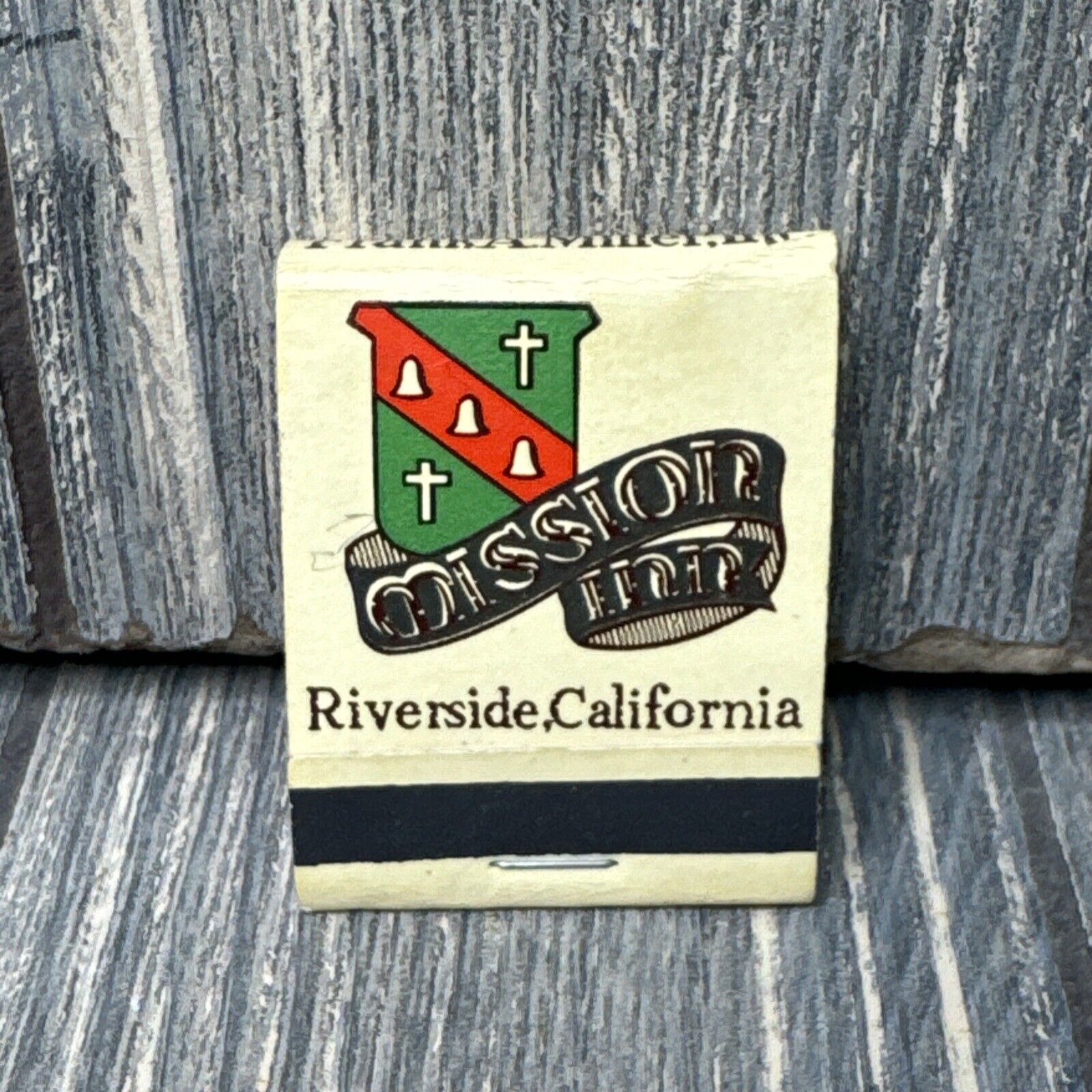 Vintage Mission Inn Riverside California Matchbook Advertisement