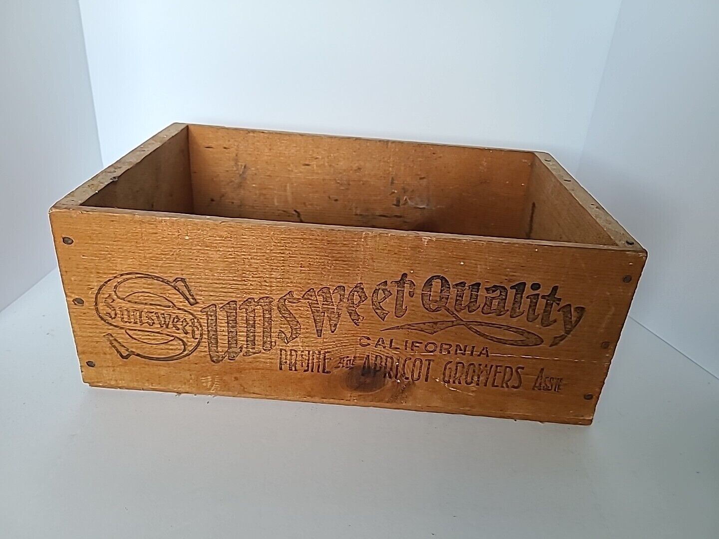 VINTAGE Sunsweet Prunes & Apricot 25 Lbs Box Crate