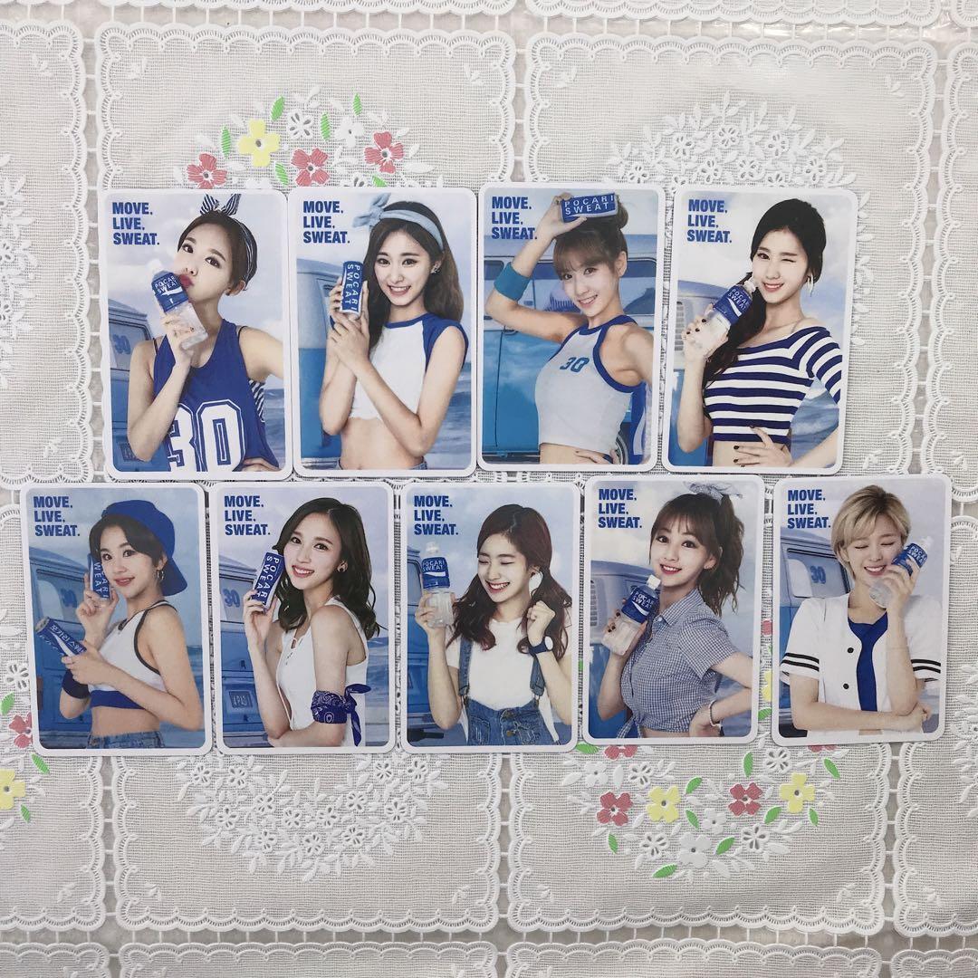 TWICE POCARI Sweat Collaboration Limited Trading Card All 9 Pieces Set