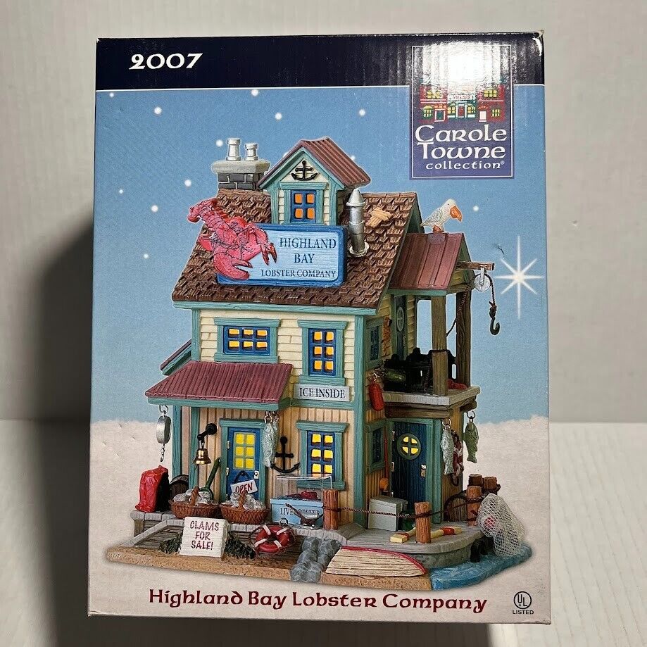 Lemax Carole Town Collection 2007 Highland Bay Lobster Company Brand New RARE