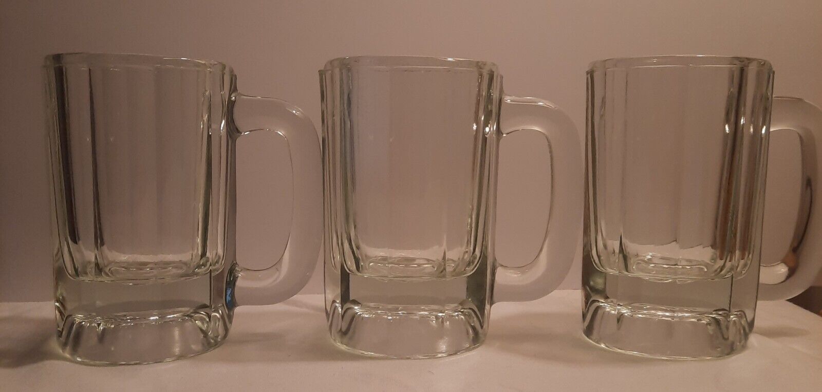 3 Vintage 8oz Beer Mugs
