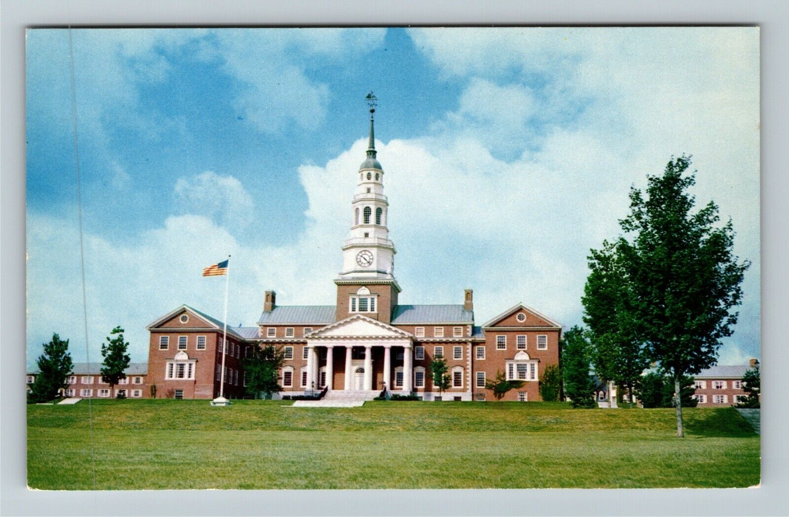 Waterville ME-Maine, Colby College, Miller Library, Academia, Vintage Postcard