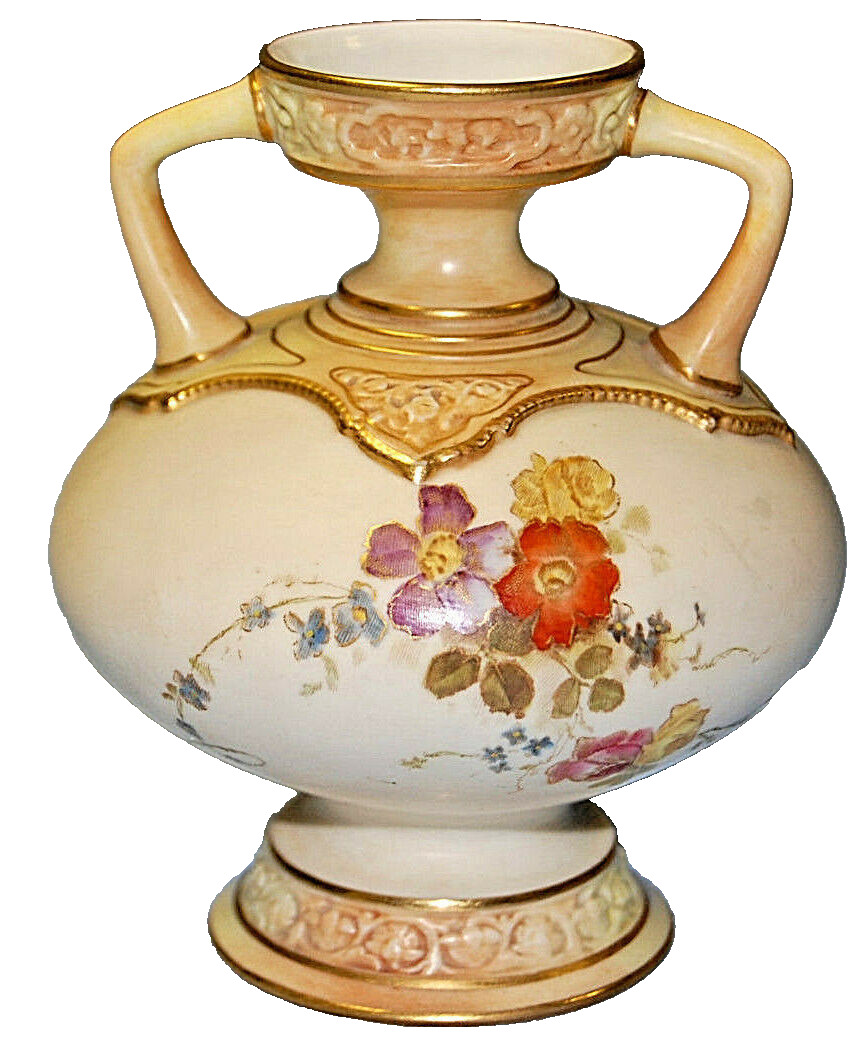 Royal Worcester Antique Gilded Vase  Circa 1893   S3641