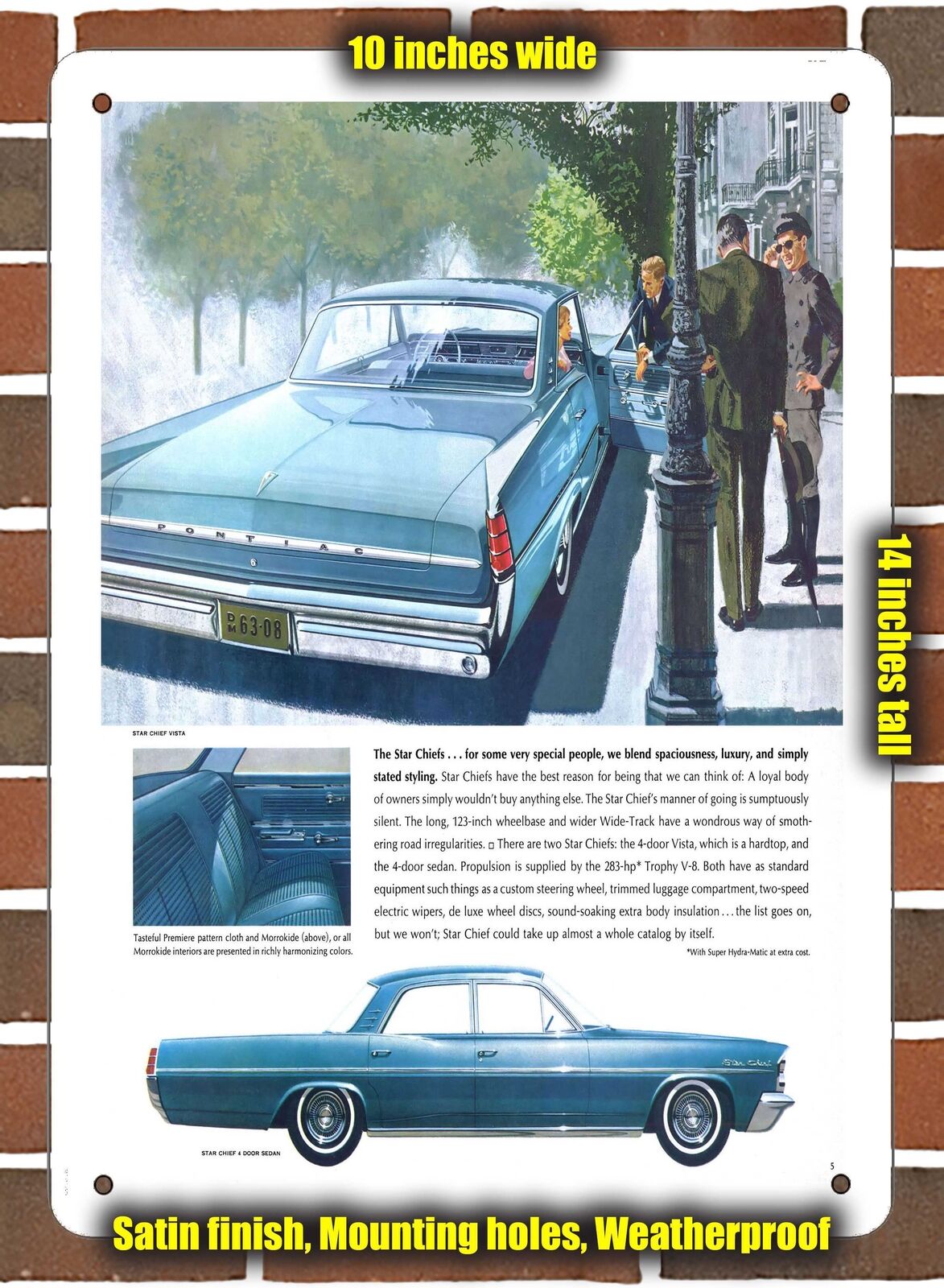 METAL SIGN - 1963 Pontiac (Sign Variant #3)