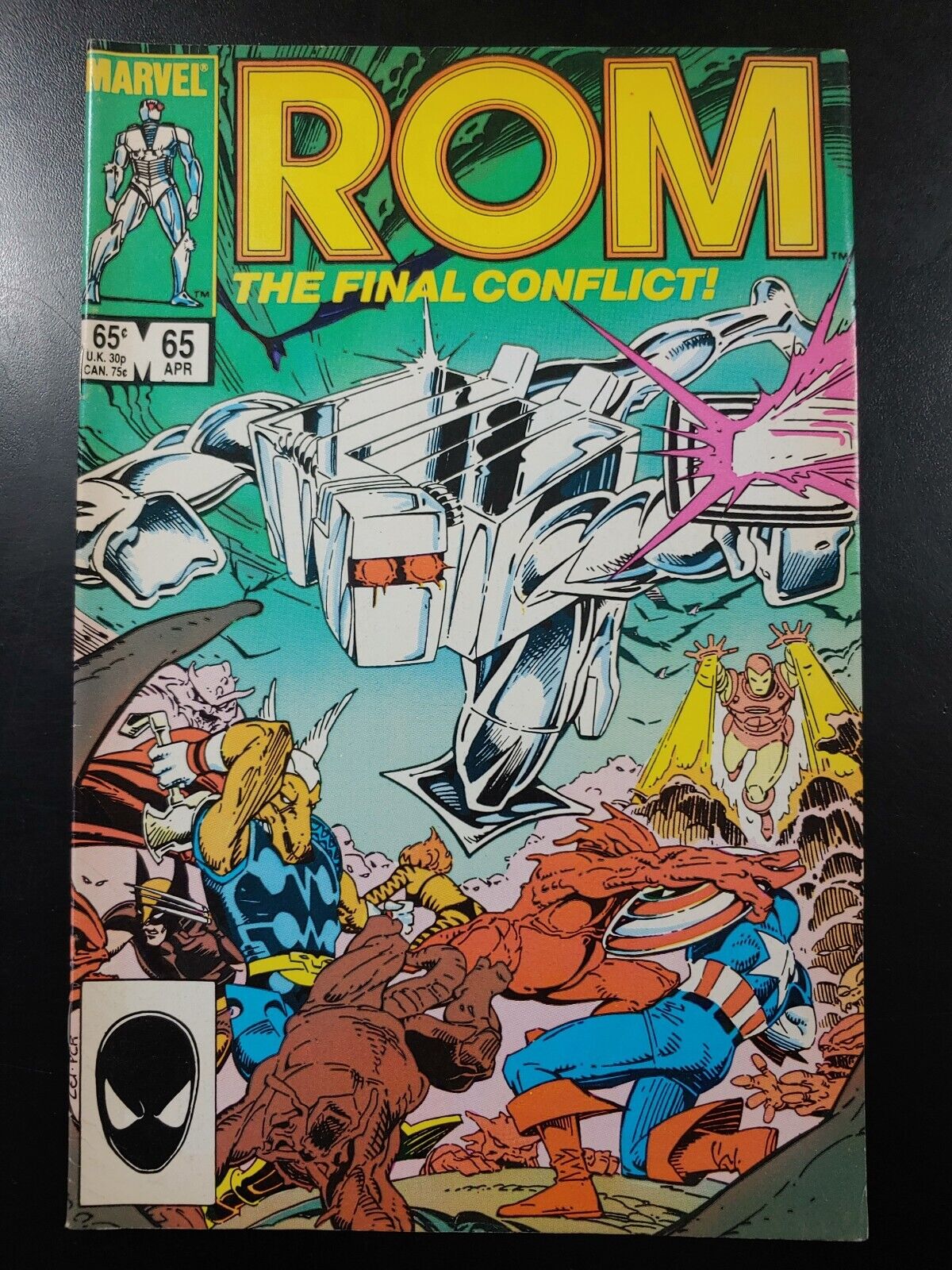⭐️ ROM #65a (vol 1, direct) SpaceKnight (1985 MARVEL Comics) GD/VG Book