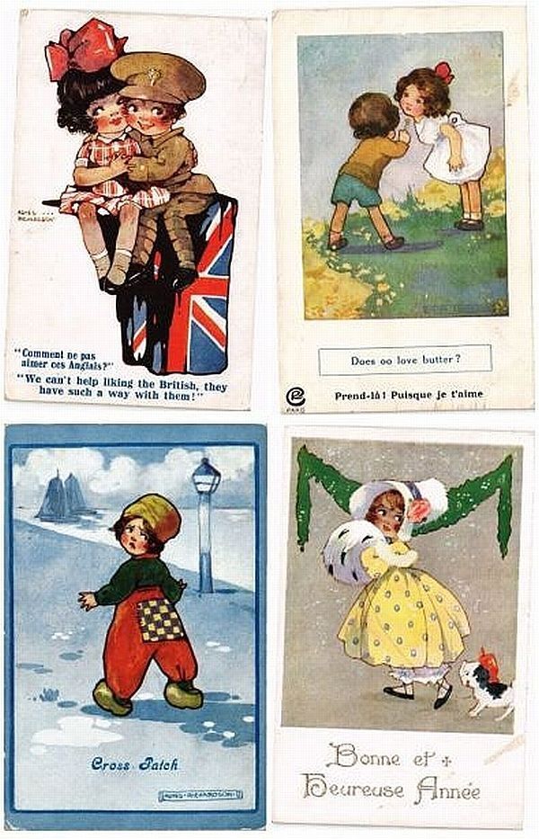 AGNES RICHARDSON CHILDREN 20 Artist Signed Vintage Postcards pre-1940 (L5619)