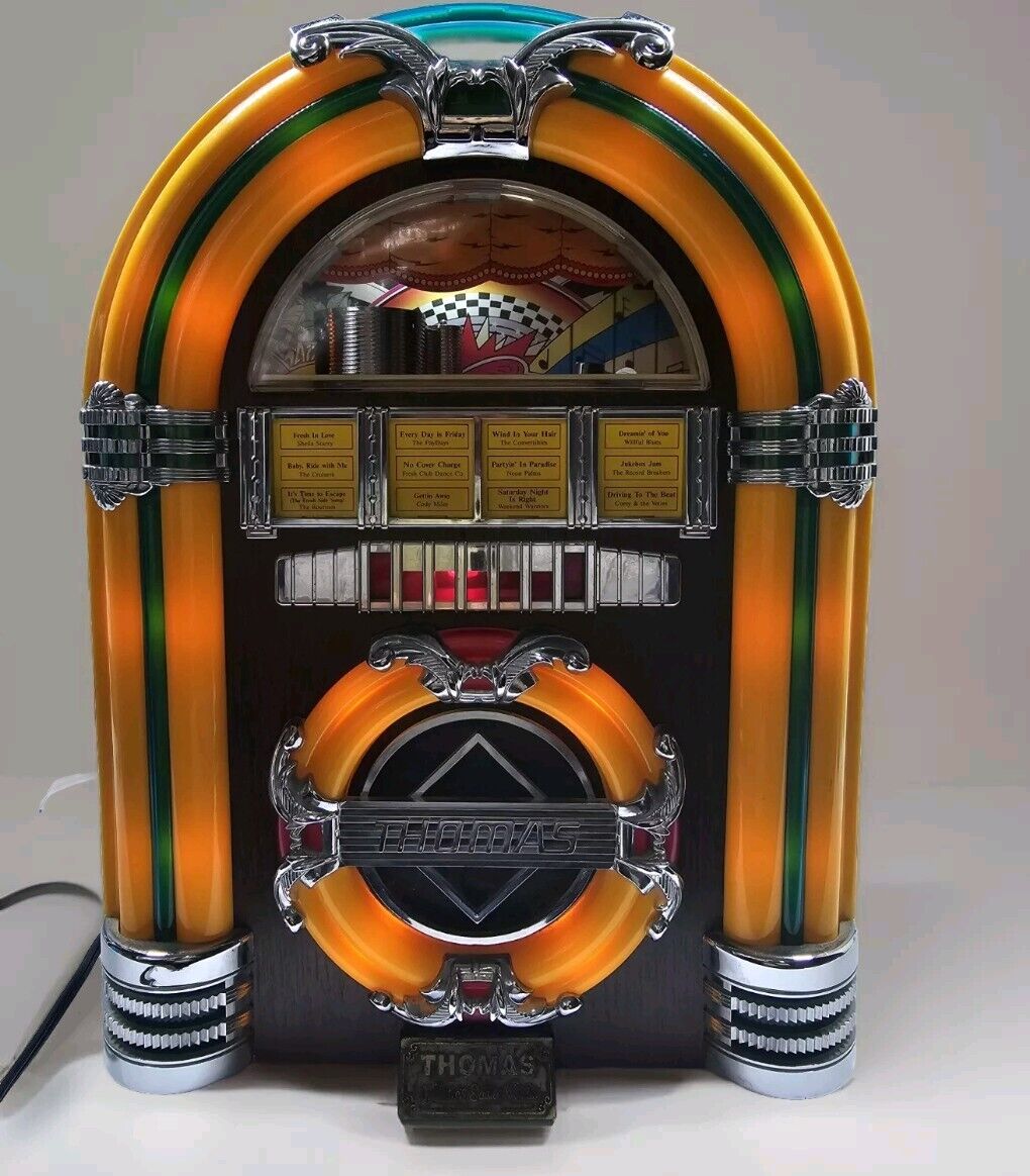 Thomas Collector's Edition Vintage CR-11 Custom Jukebox Radio, Cassette Player