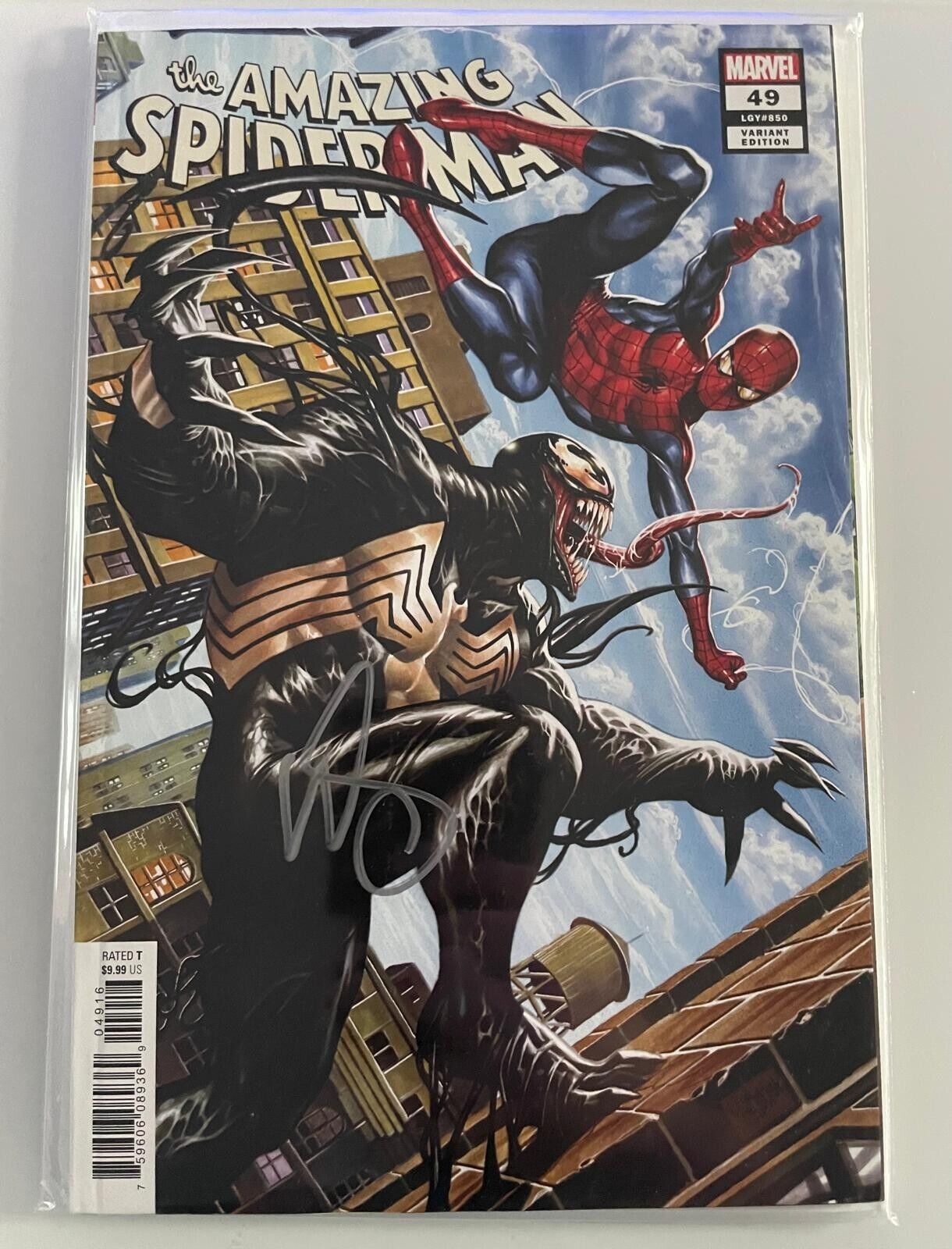 Amazing Spider-Man #49 Marvel Comics LGY 850 Signed by Mark Brooks w/ COA