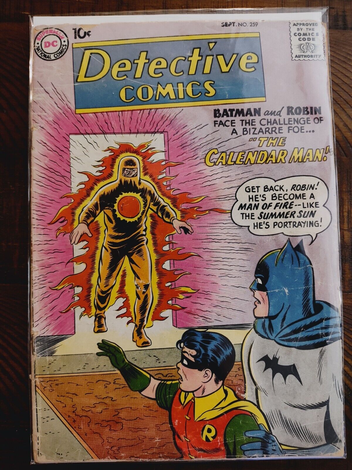 Detective Comics #259 1958 KEY: 1ST APPEARANCE CALENDAR MAN