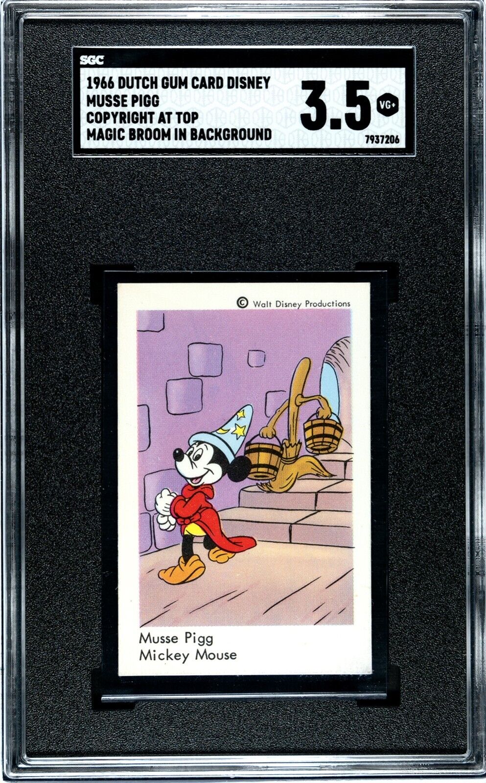 1966 Dutch Gum Disney Mickey Mouse Fantasia SGC 3.5